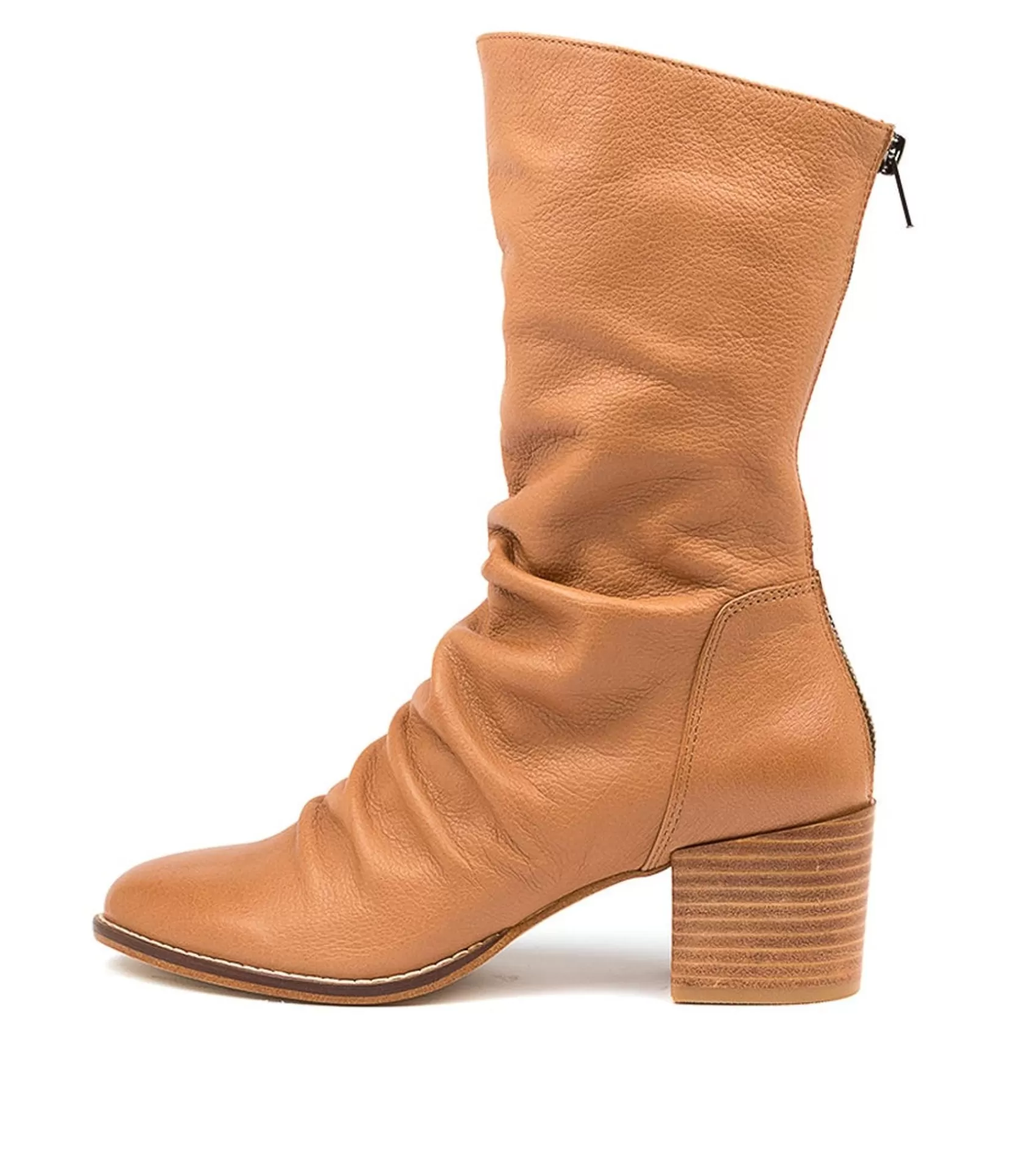 Discount Mashup Dk Tan Leather Women Boots