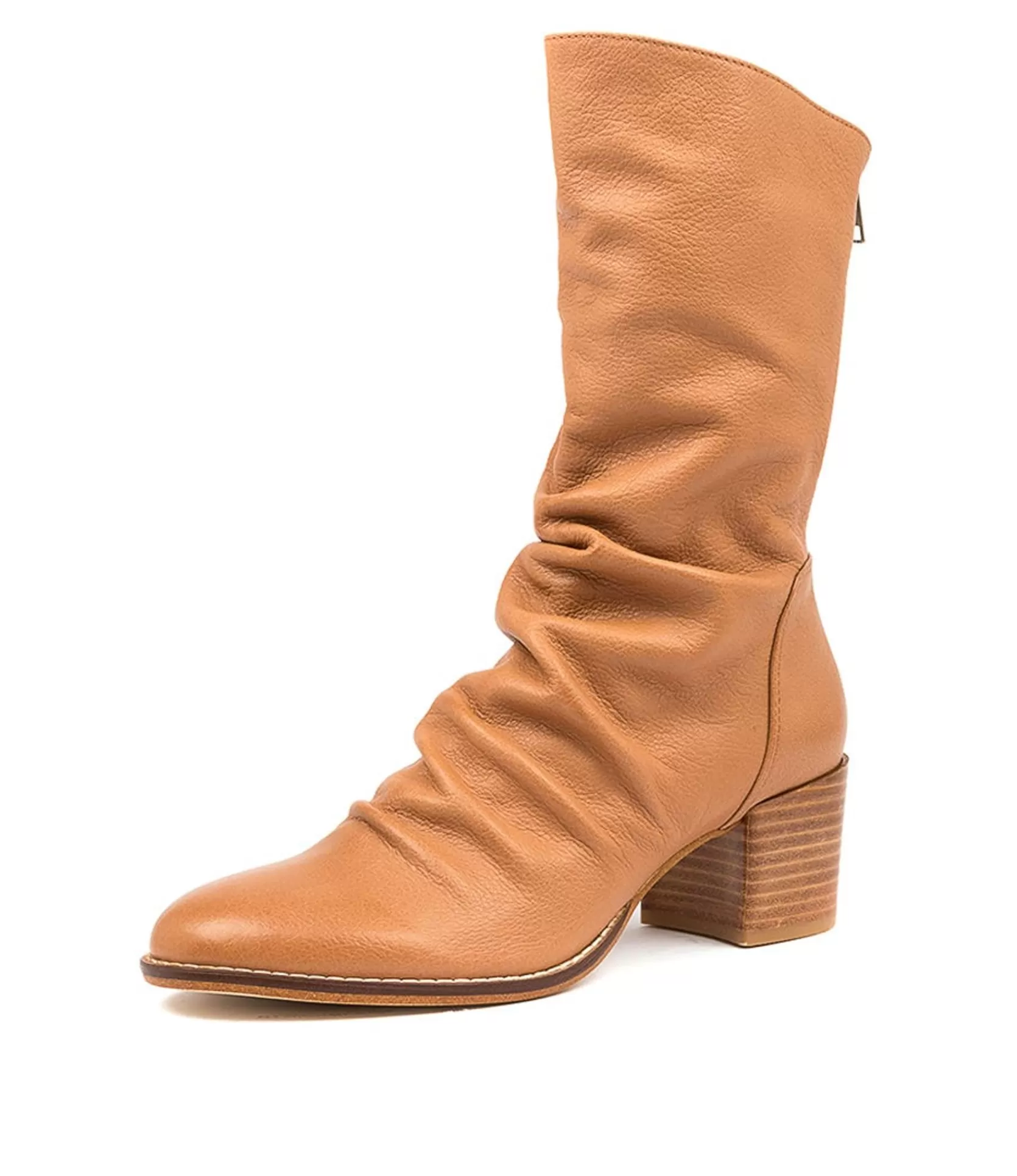 Discount Mashup Dk Tan Leather Women Boots
