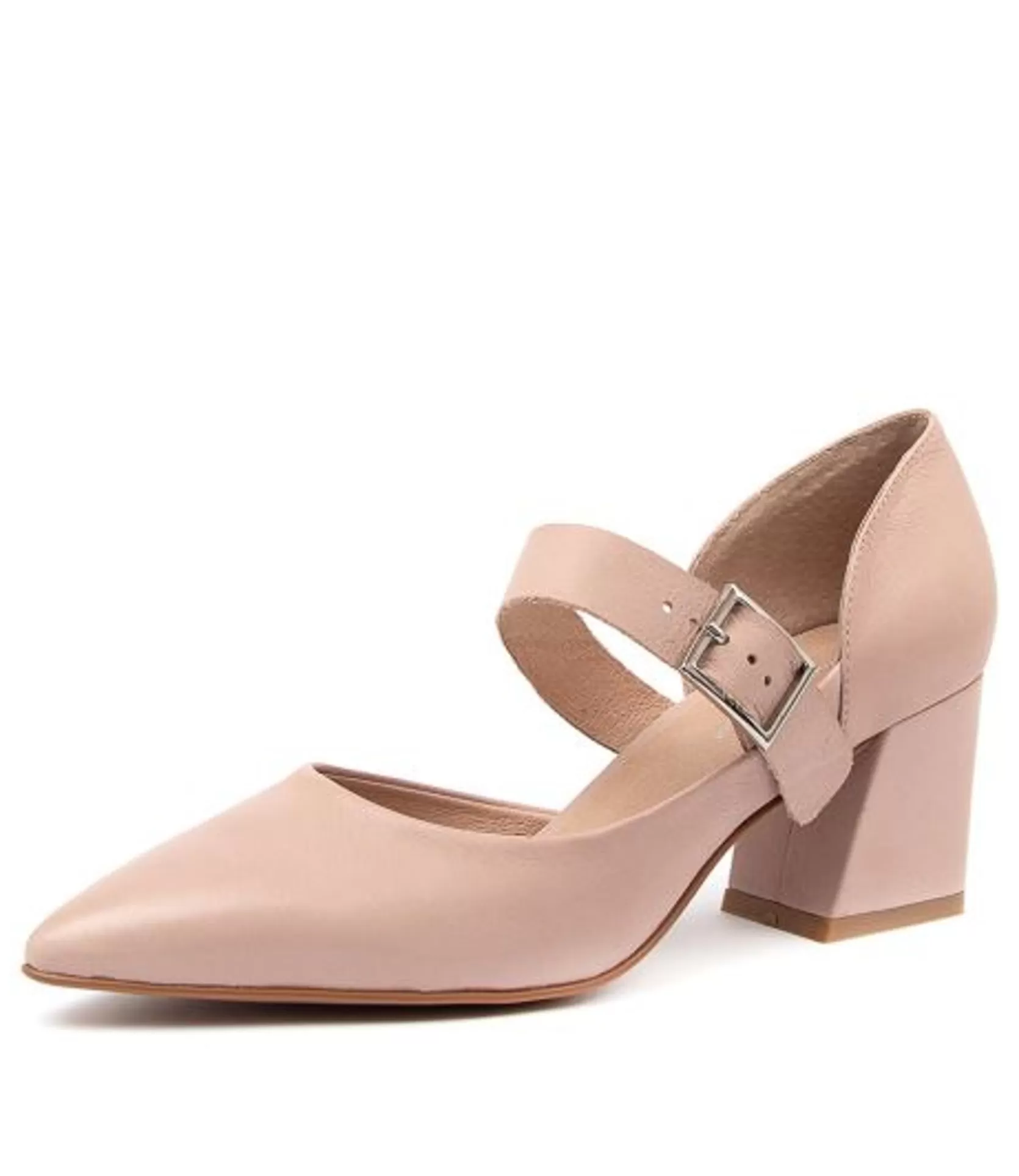 Best Matcha Rose Leather Women Heels