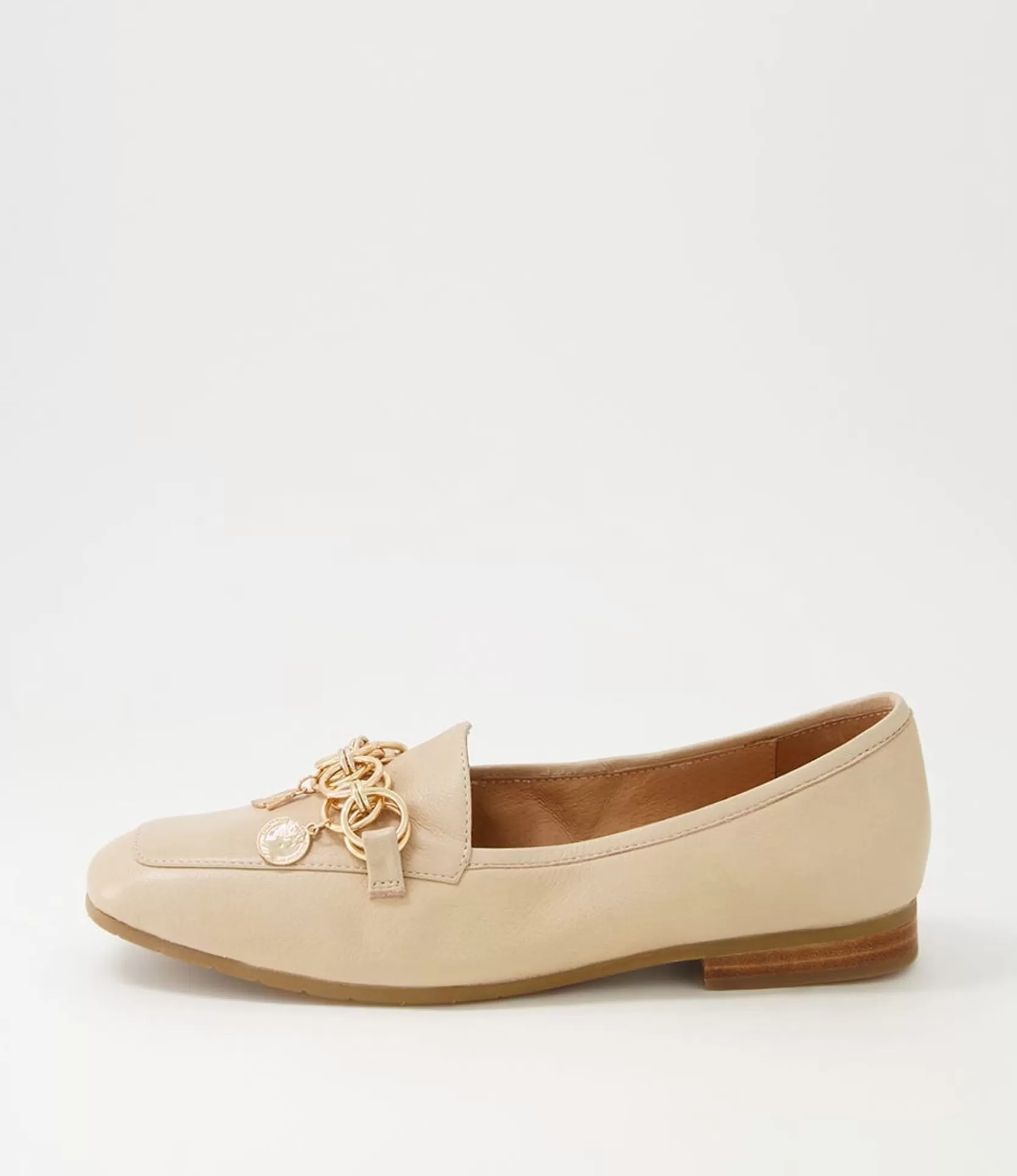 Online Menni Camel Leather Loafers Women Loafers