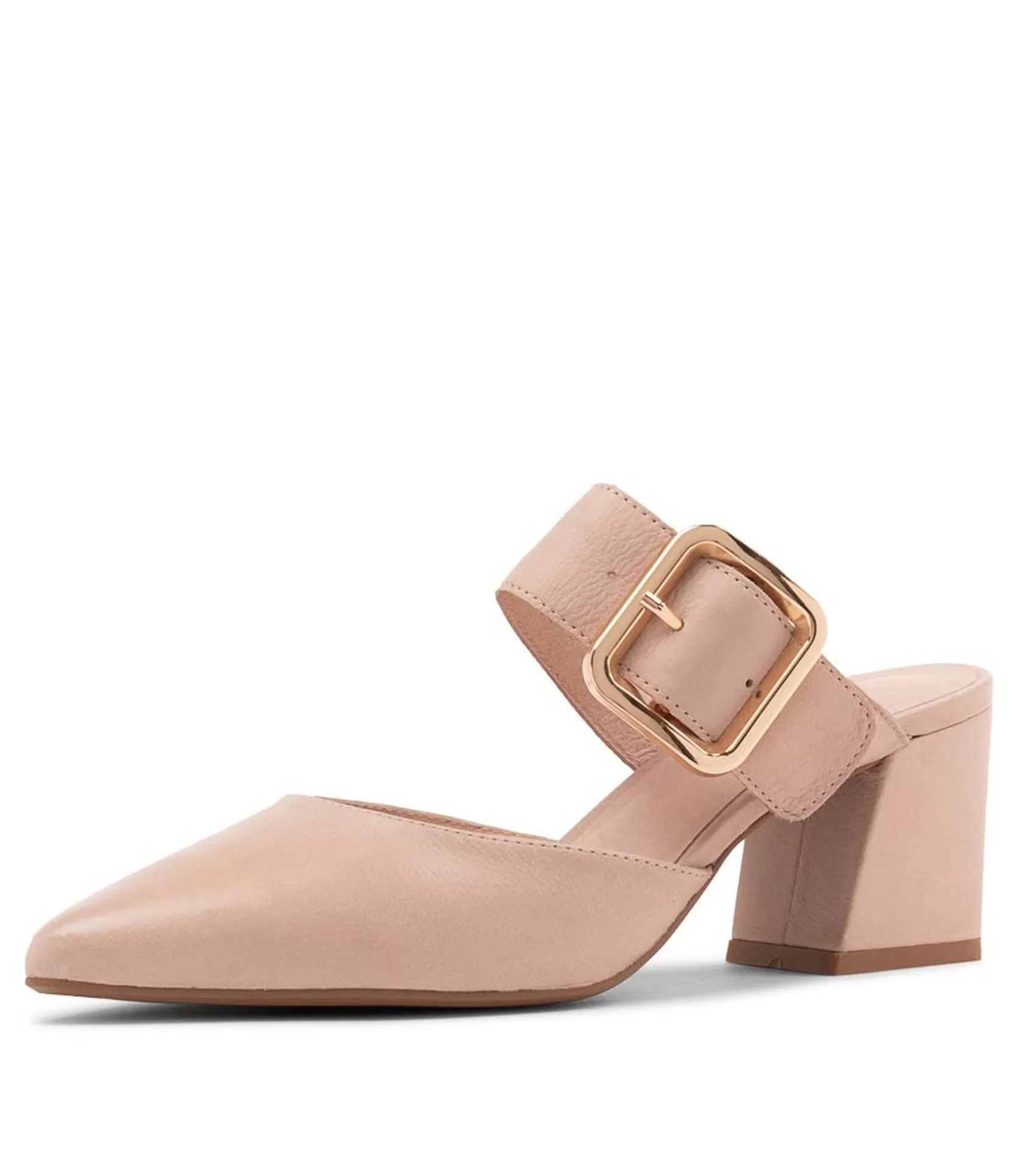 Sale Mery Nude Leather Pump Heels Women Heels