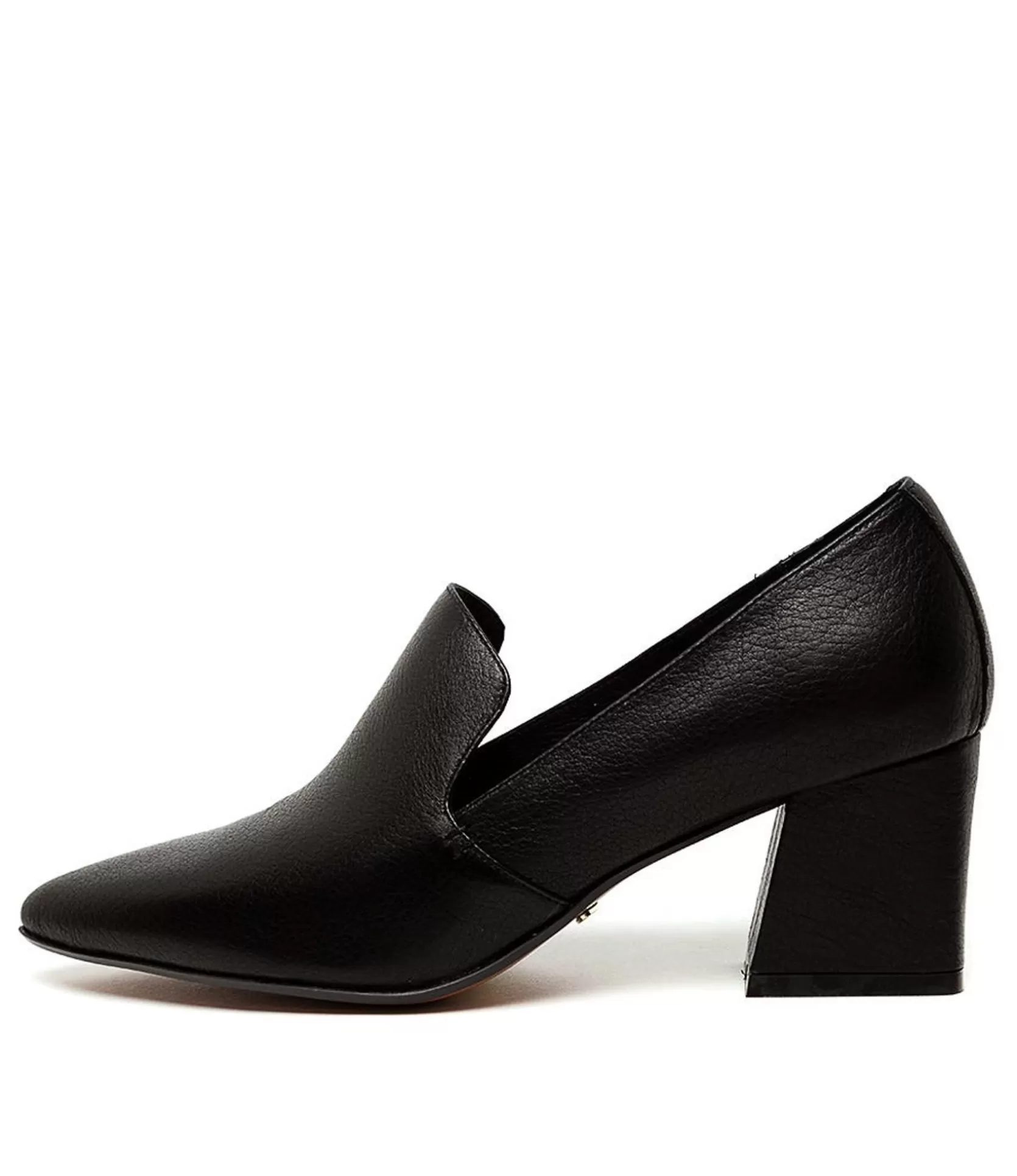 Best Sale Mimics Black Leather Women Heels