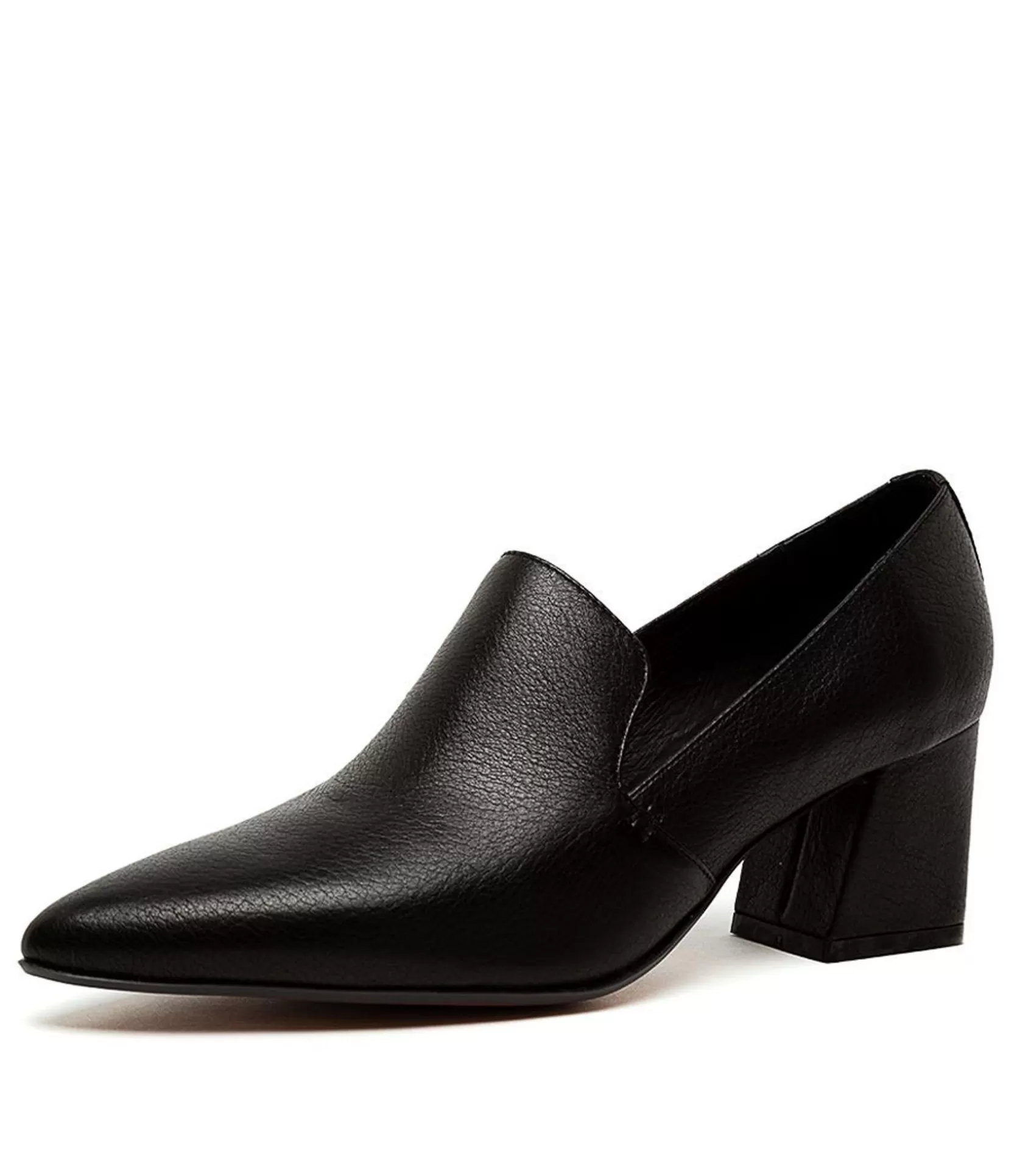 Best Sale Mimics Black Leather Women Heels