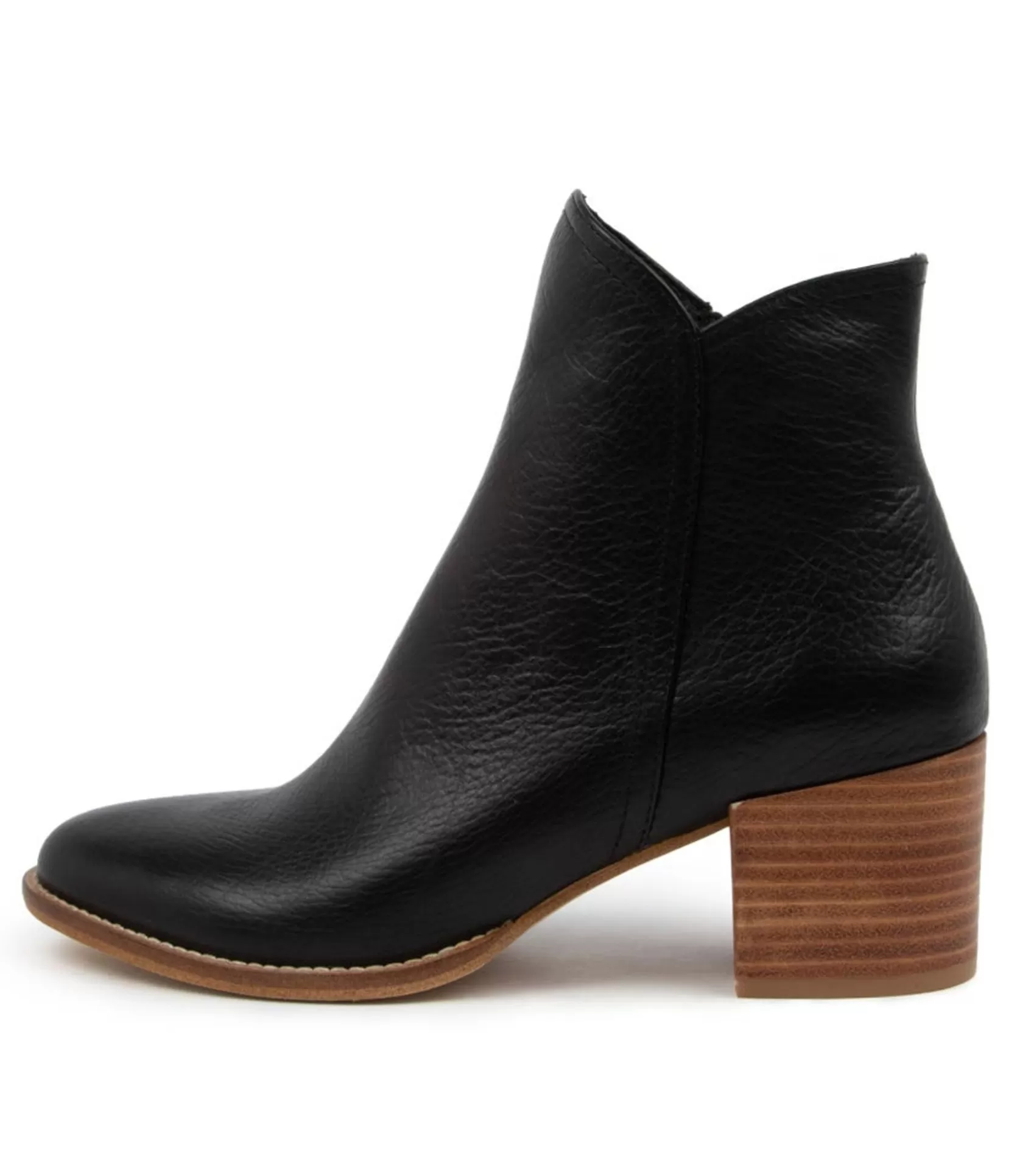 Best Sale Mocker Black Nat Heel Lea Women Ankle Boots