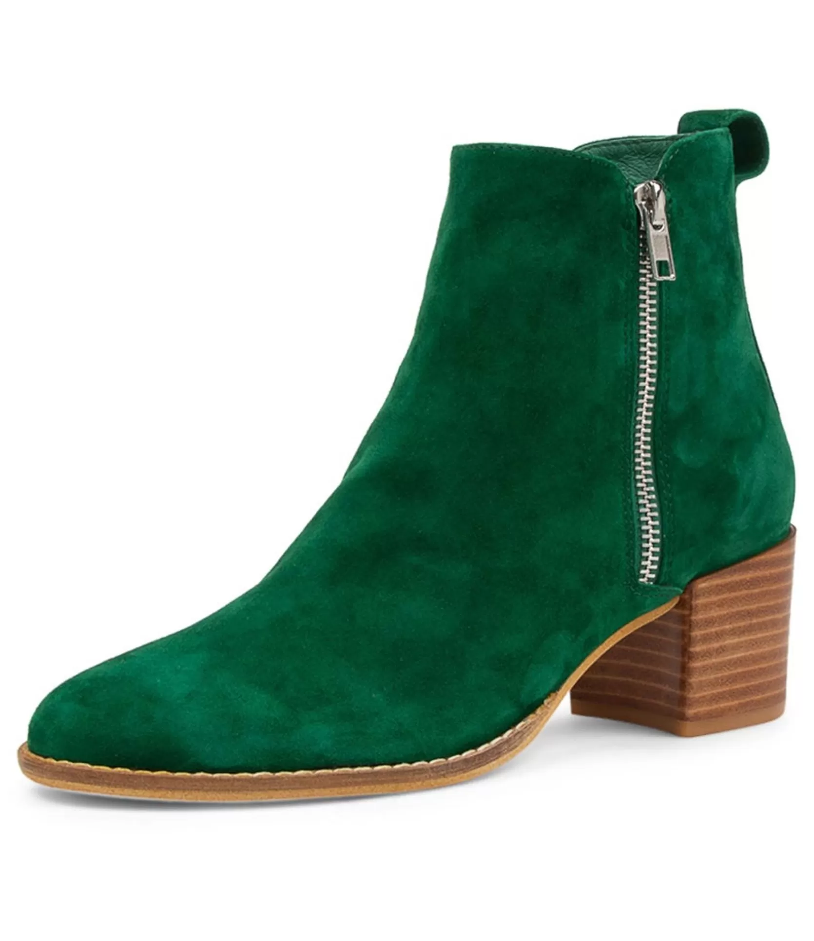 Store Myshka Dark Emerald Suede Ankle Boots Women Ankle Boots