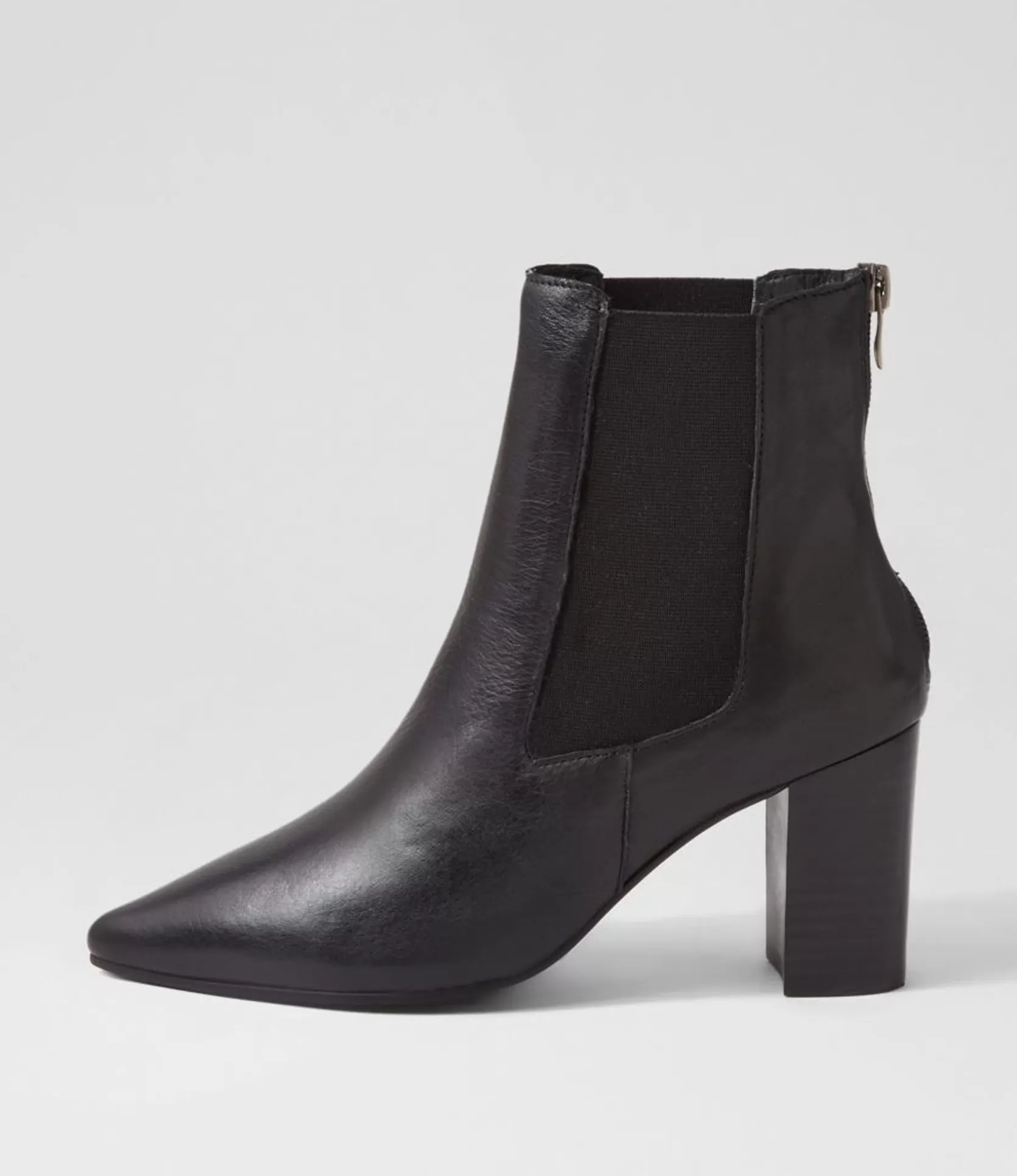 Store Nemo Black Leather Chelsea Boots Women Ankle Boots