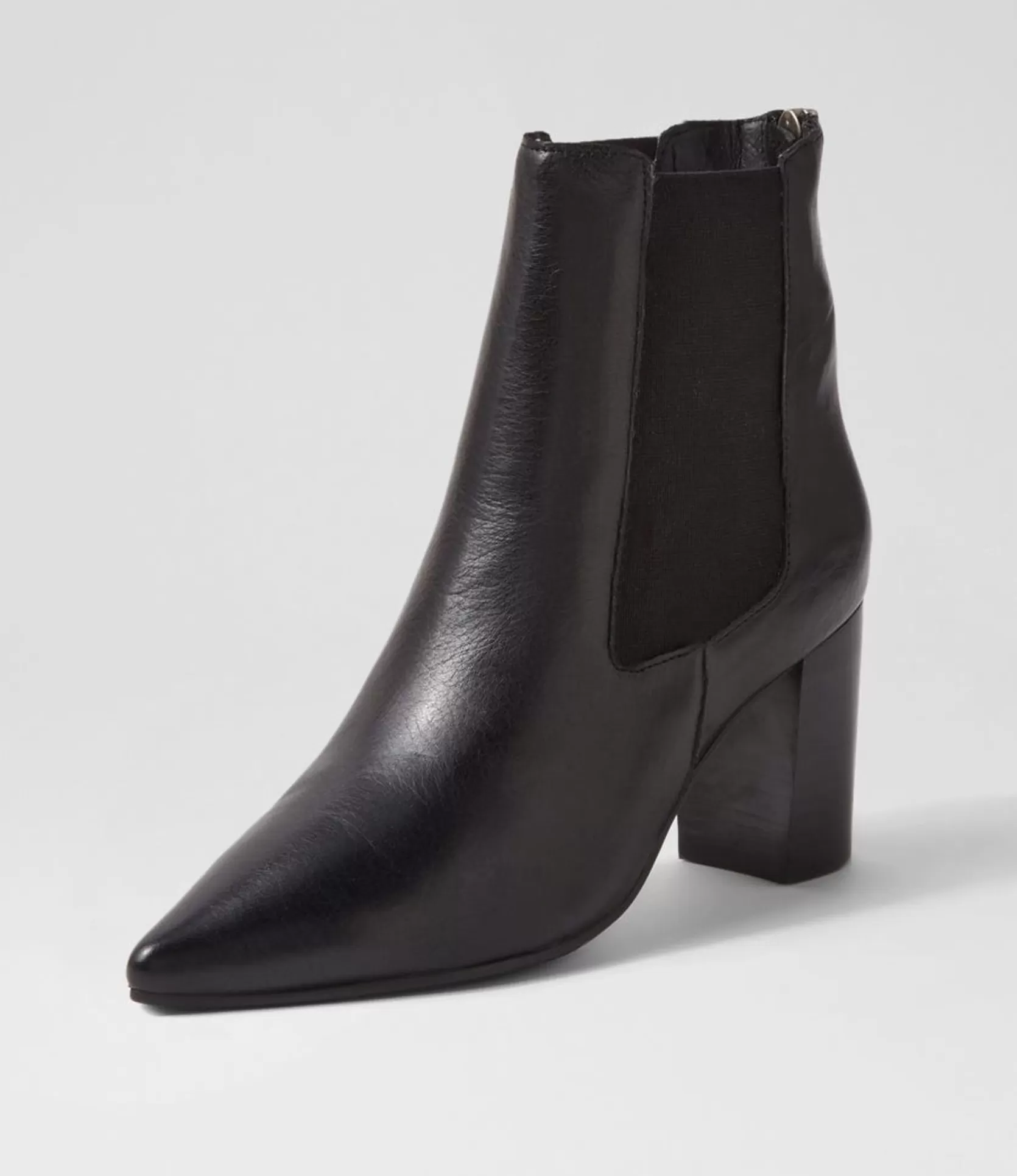 Store Nemo Black Leather Chelsea Boots Women Ankle Boots