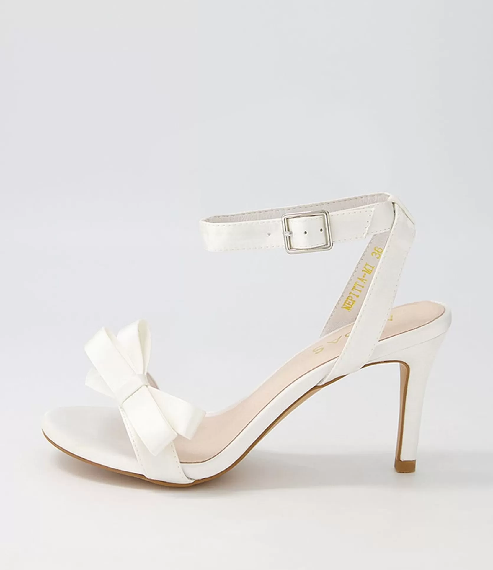 Best Nepitta White Satin Sandals Women Heels