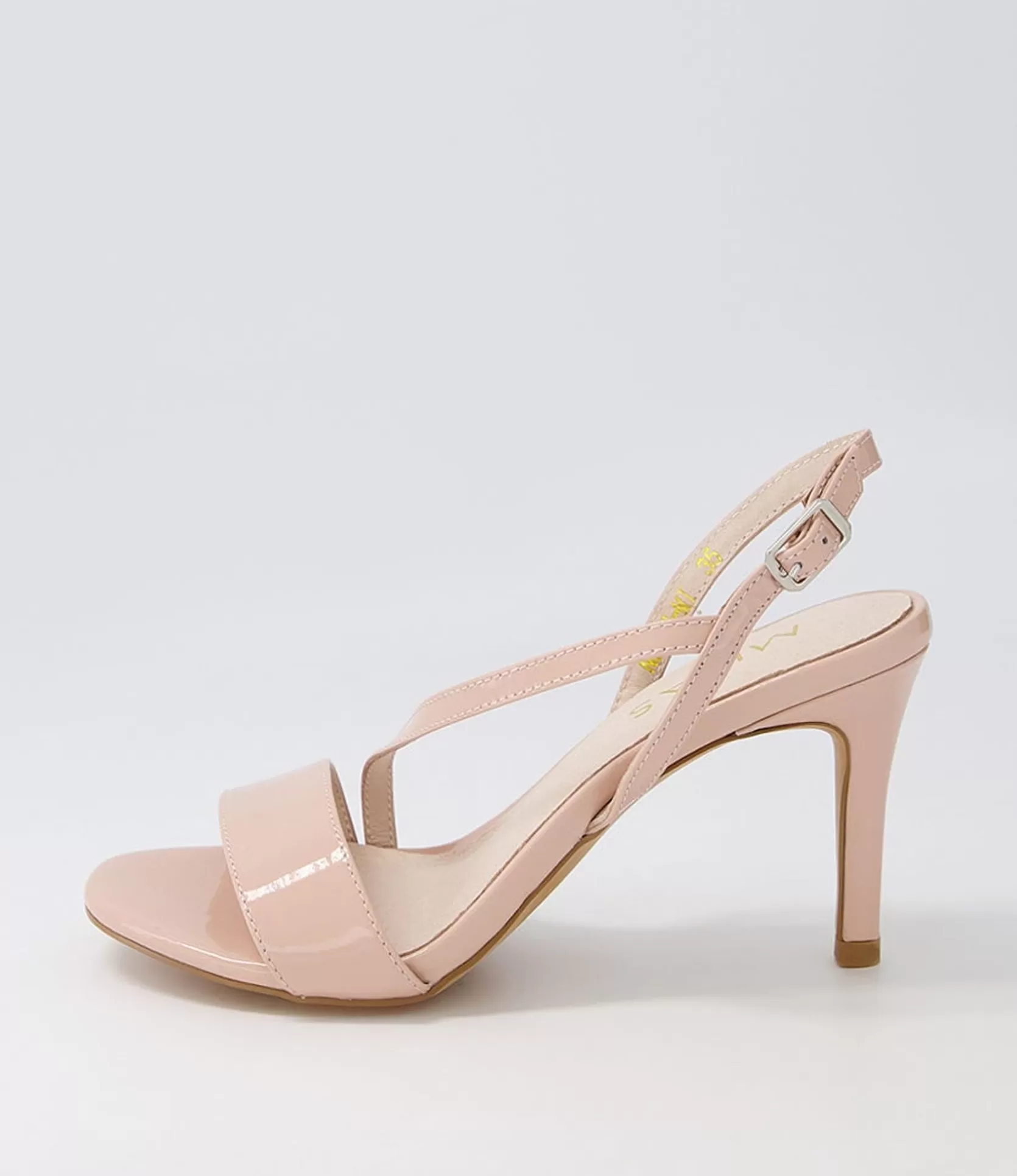 Sale Novie Nude Patent Leather Sandals Women Heels