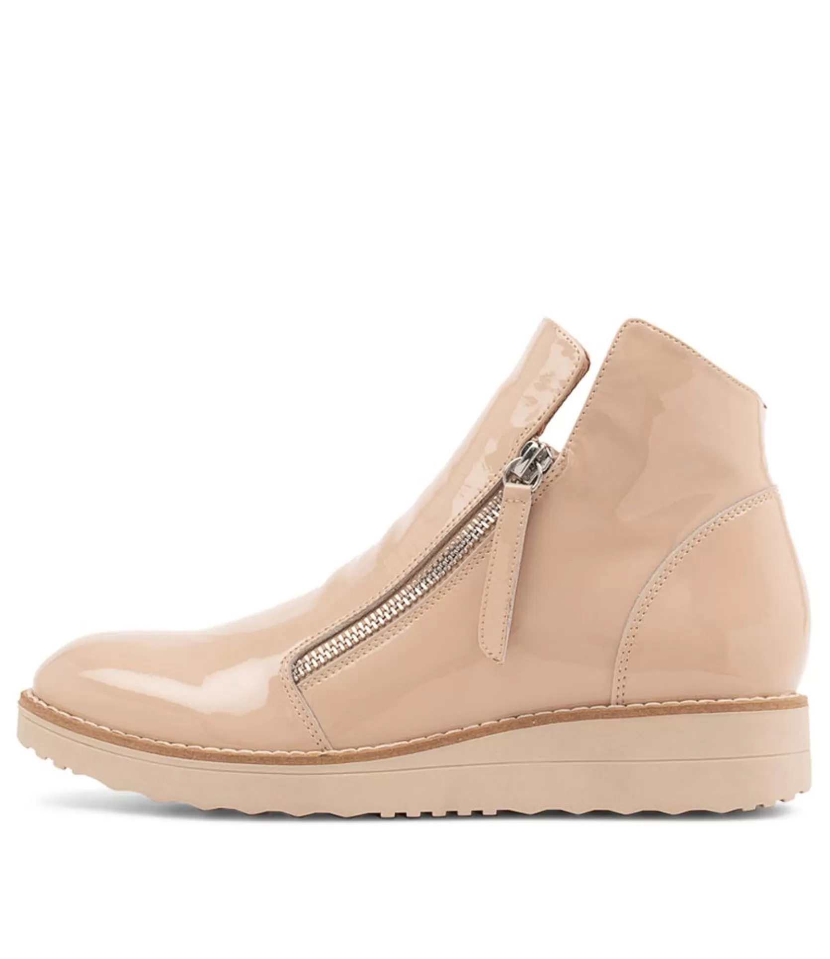 Best Sale Olise Latte Patent Leather Ankle Boots Ns Women Ankle Boots