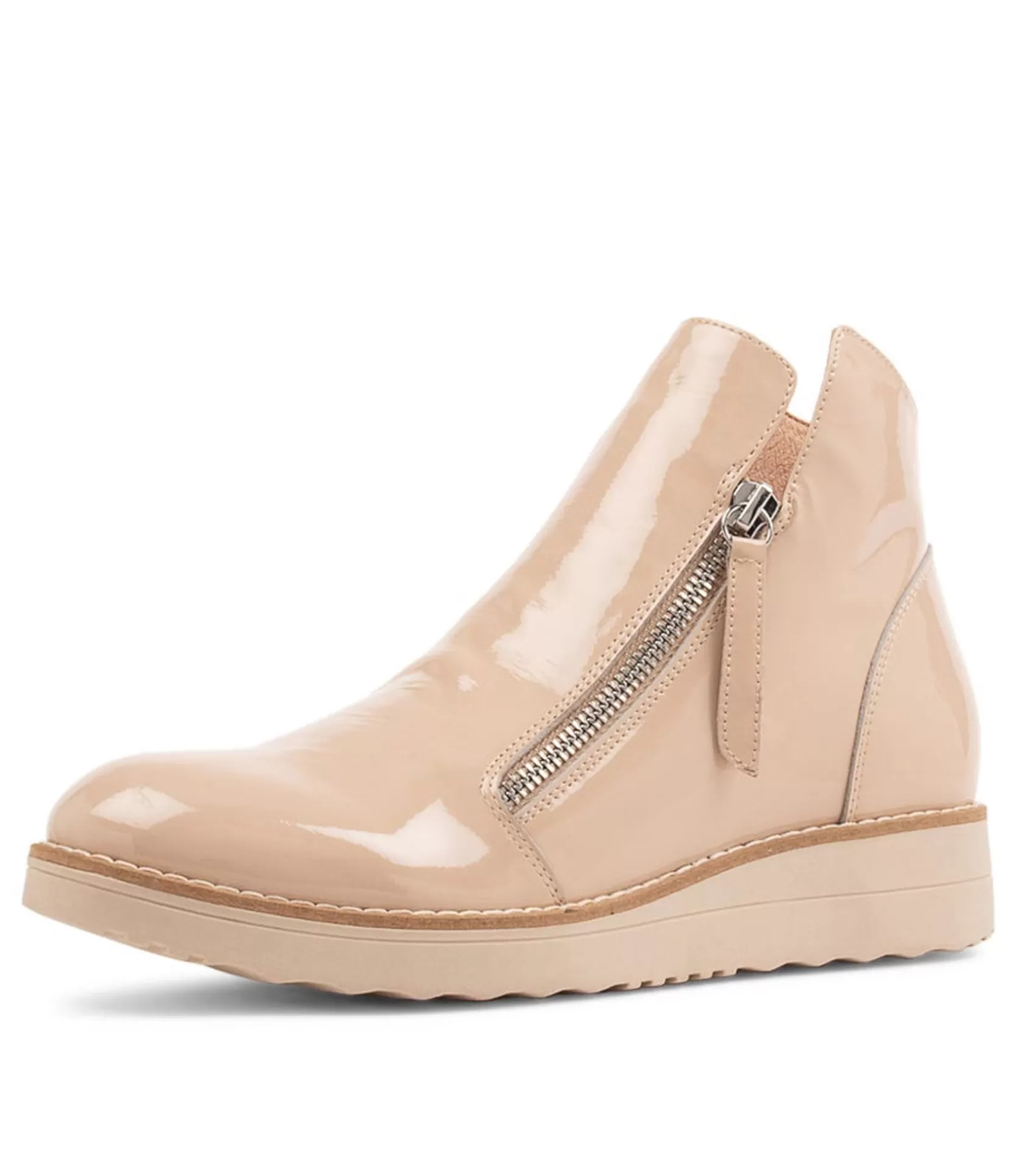 Best Sale Olise Latte Patent Leather Ankle Boots Ns Women Ankle Boots
