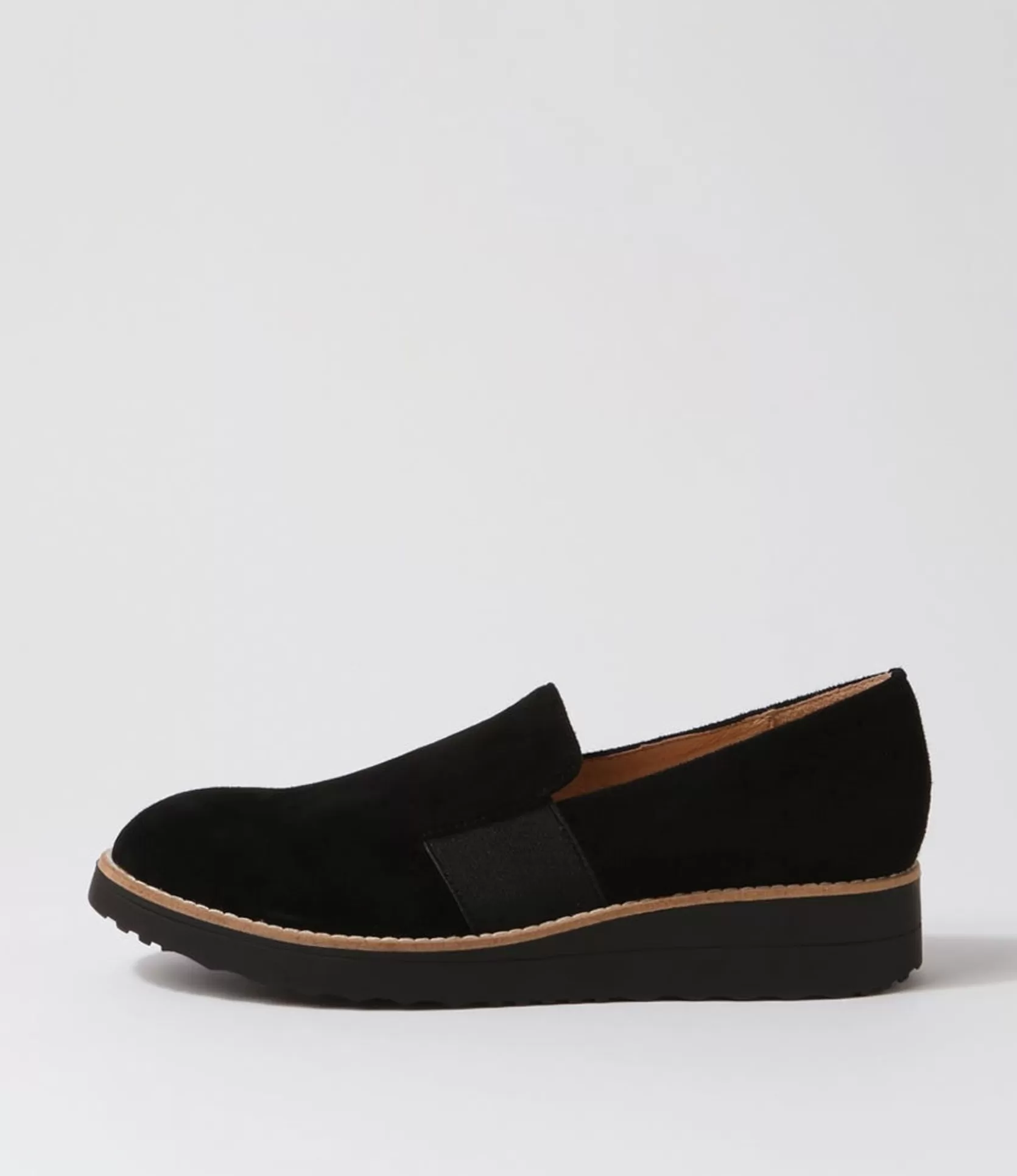Cheap Orad Black Suede Loafers Women Loafers