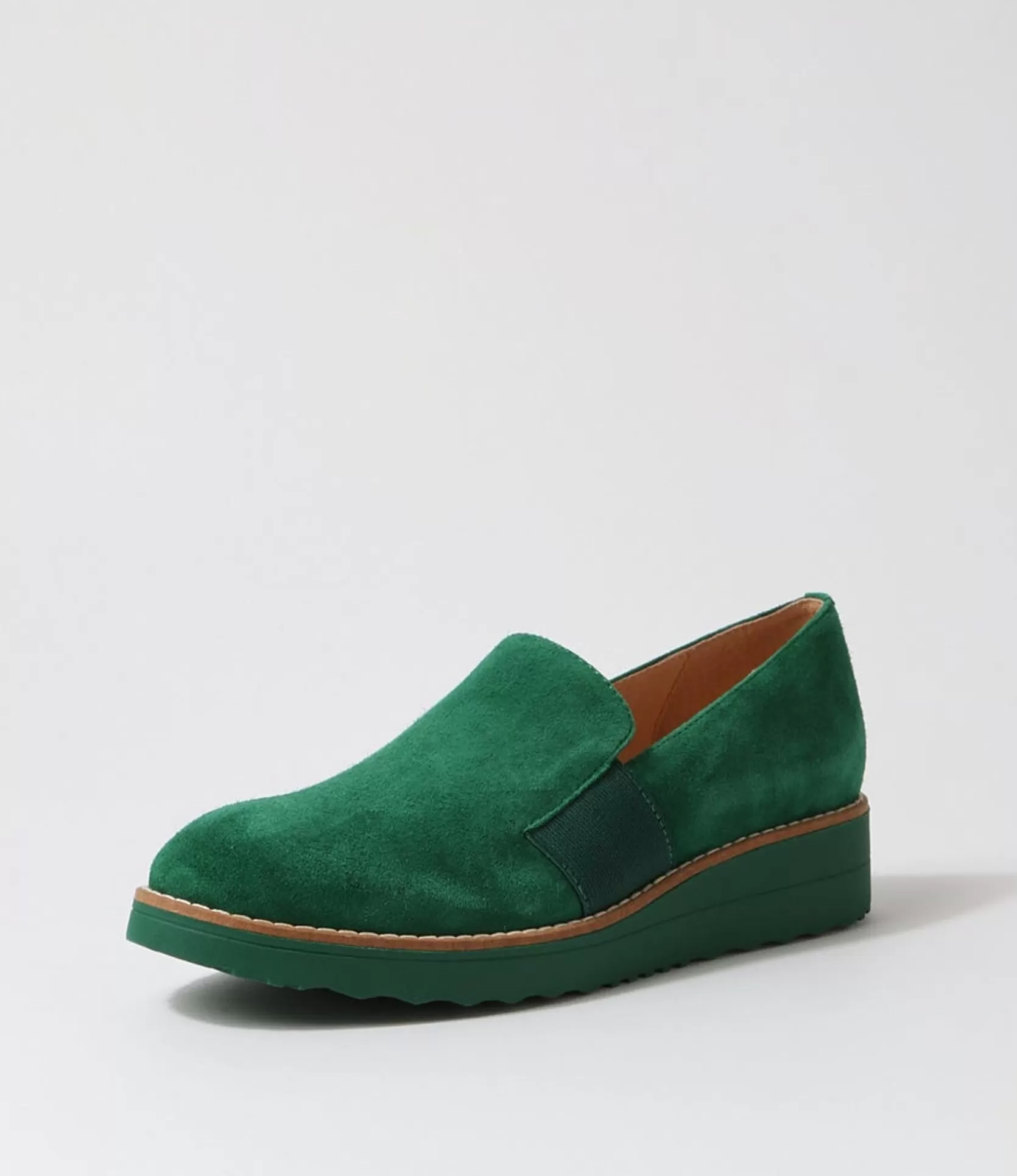 Clearance Orad Dark Emerald Suede Loafers Women Loafers