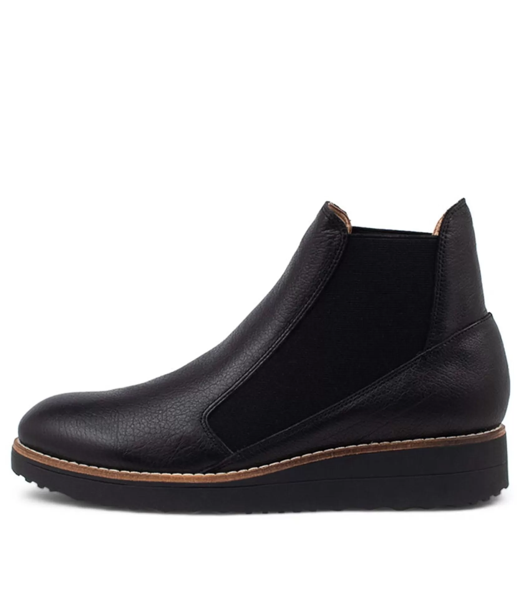Best Sale Ozeke Black Leather Chelsea Boots Bs Women Ankle Boots