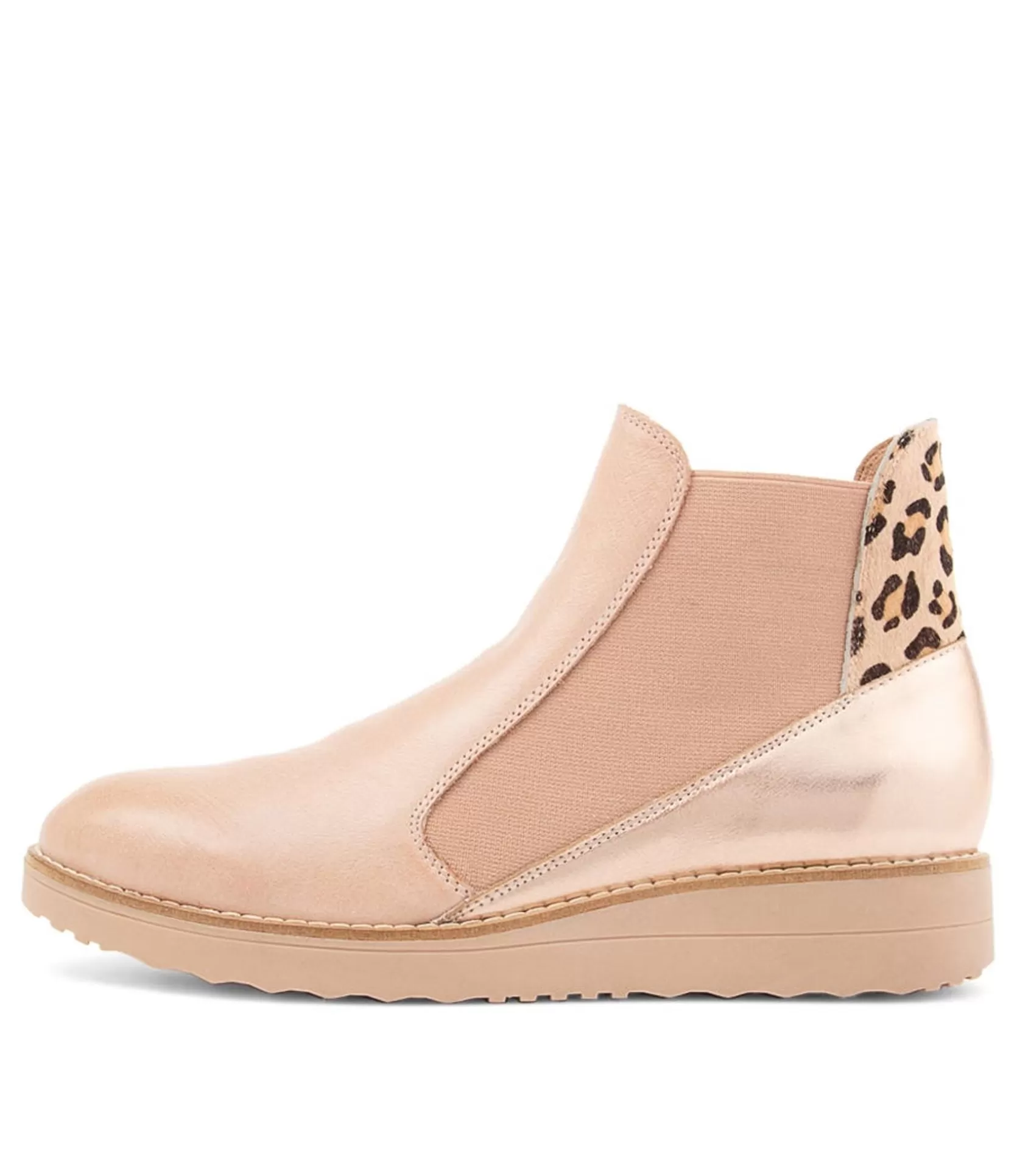 Best Sale Ozeke Cafe Leopard Multi Ankle Boots Women Ankle Boots