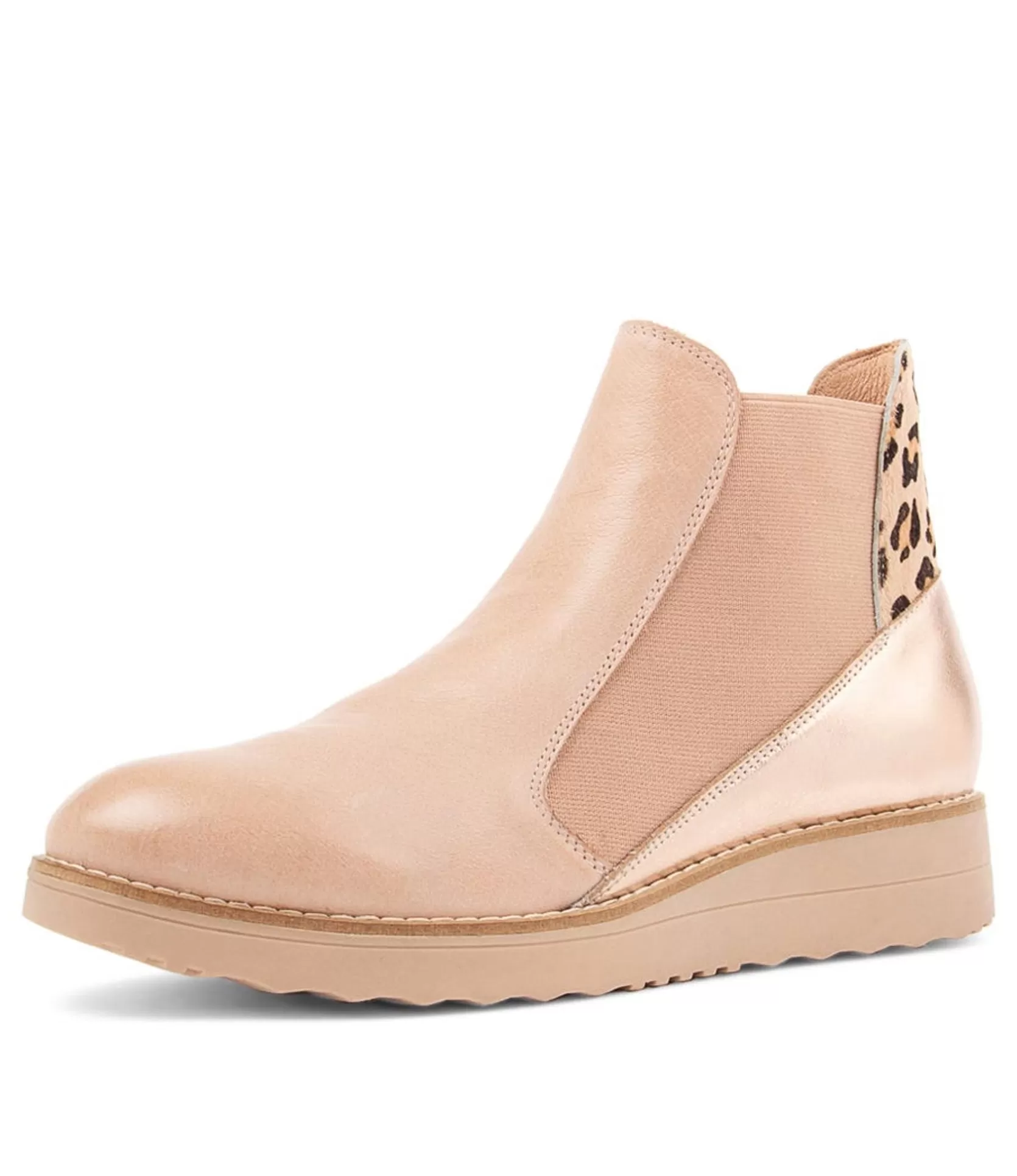 Best Sale Ozeke Cafe Leopard Multi Ankle Boots Women Ankle Boots
