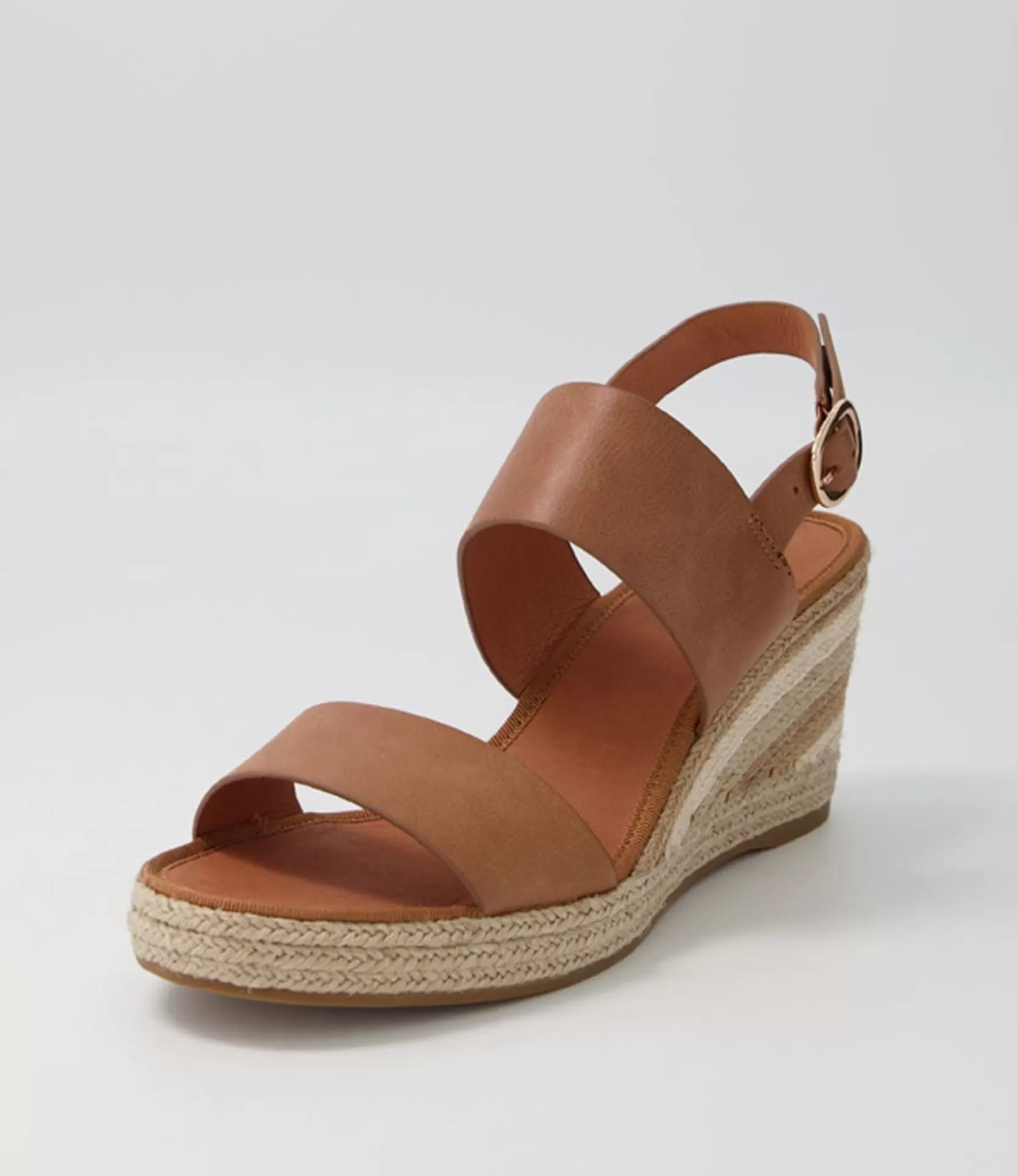 Online Pamma Tan Natural Multi Leather Espadrilles Women Wedges