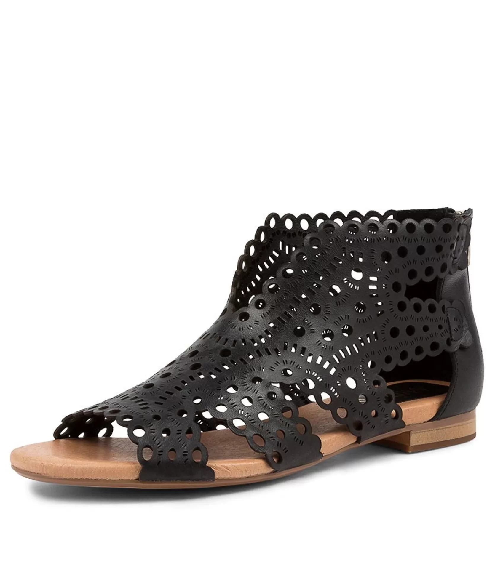 Best Sale Paxton Black Leather Women Flats