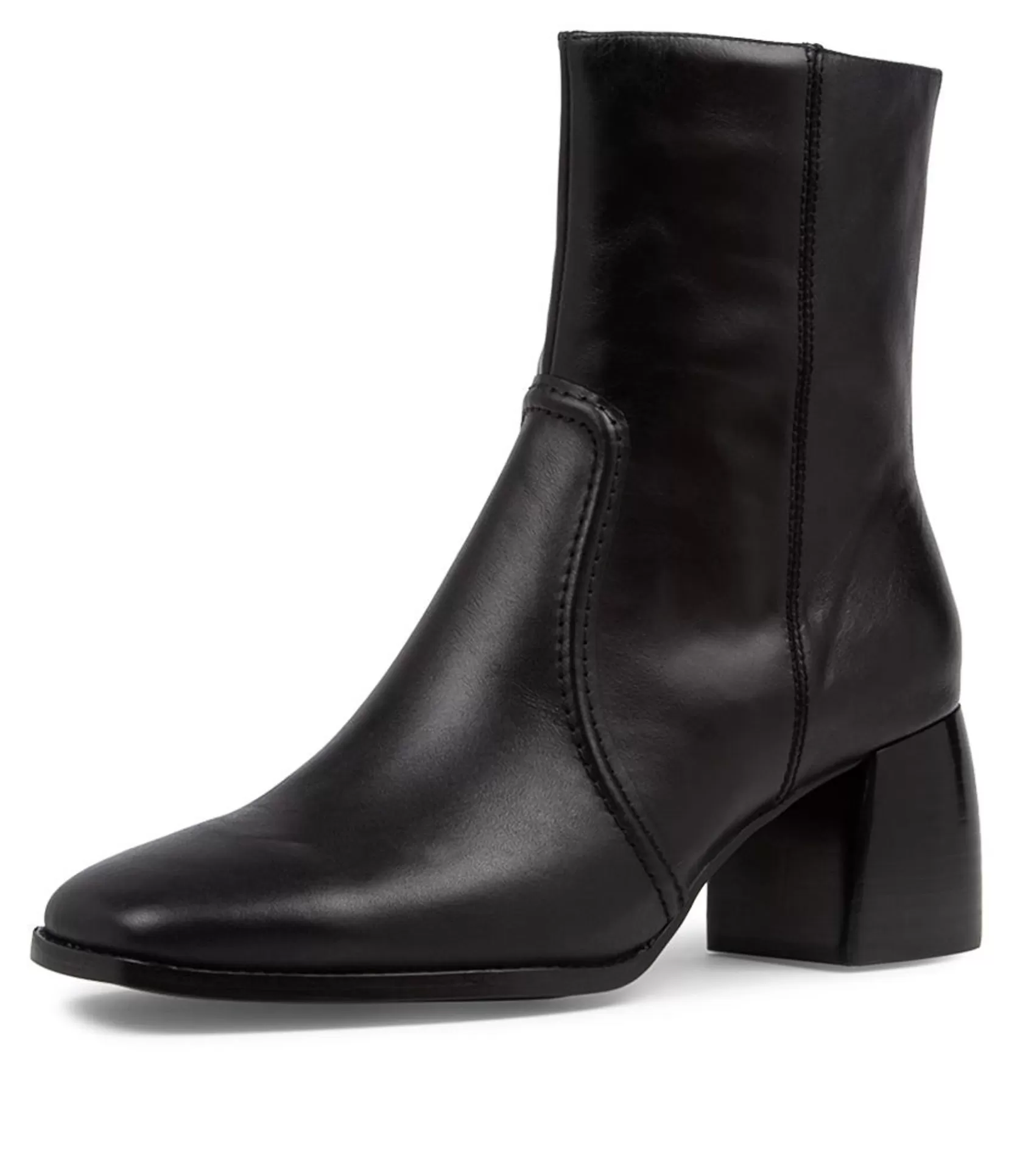 Best Sale Pixi Black Leather Ankle Boots Bh Women Ankle Boots