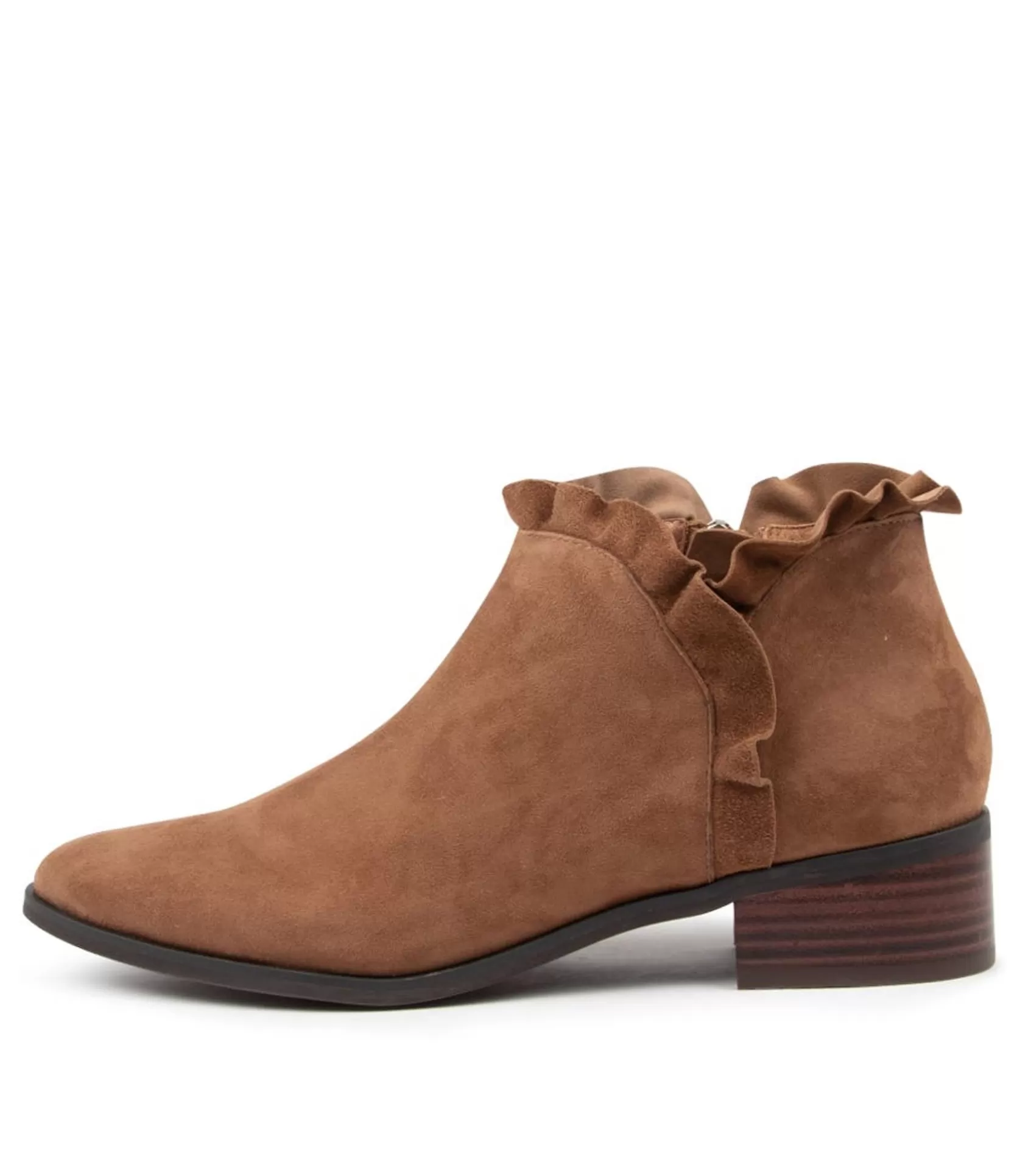Best Pretti Lt Choc Suede Women Ankle Boots