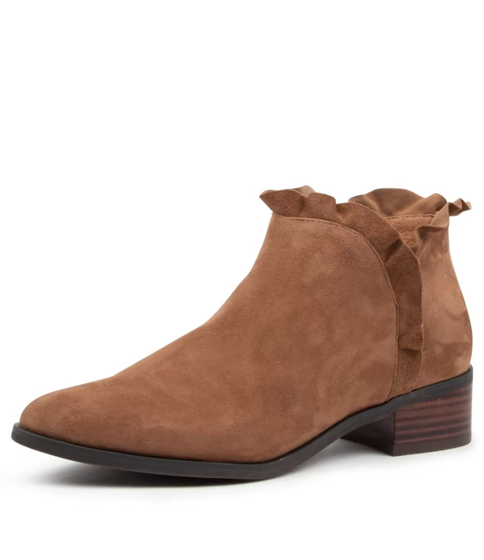 Best Pretti Lt Choc Suede Women Ankle Boots