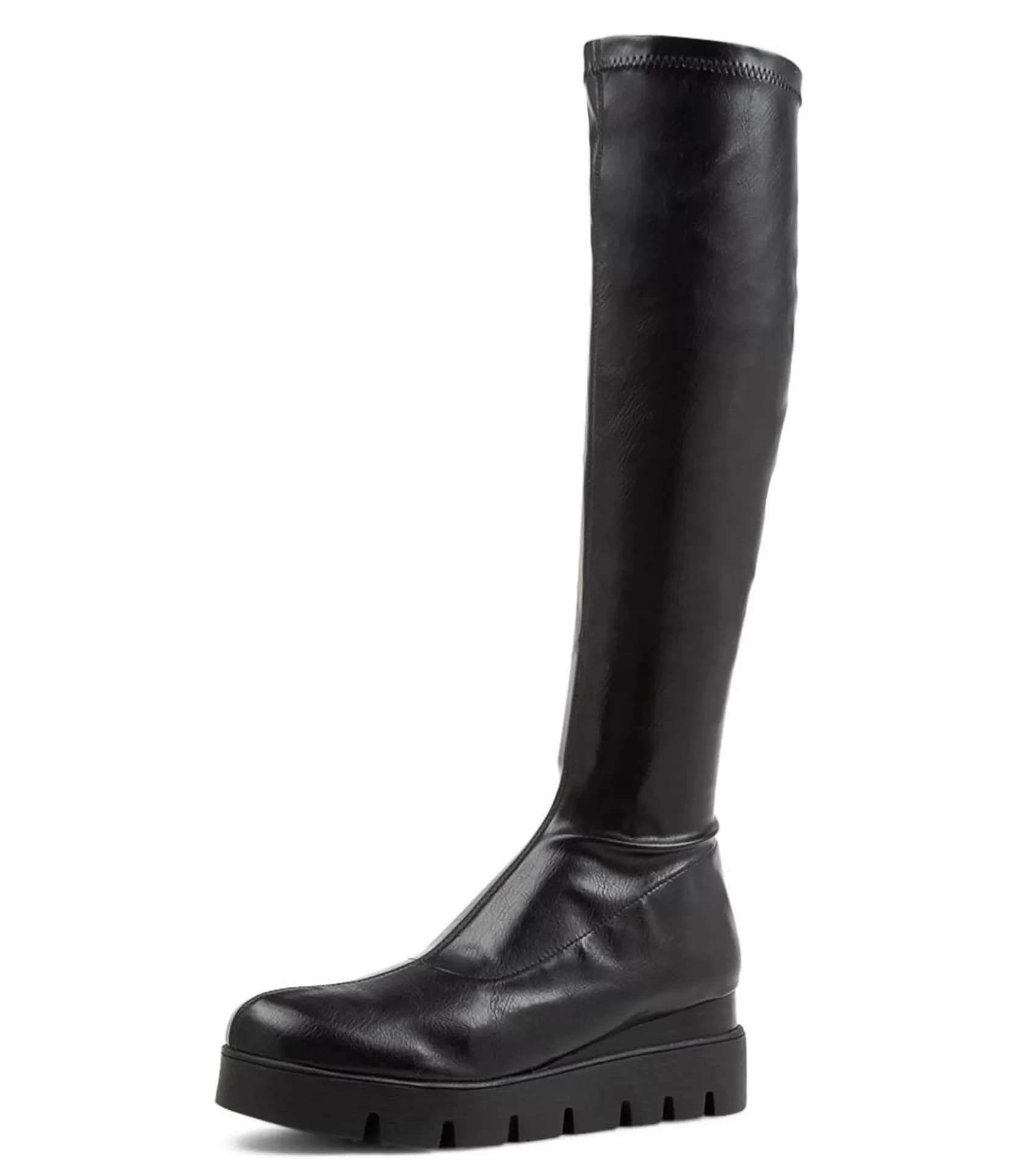 Shop Rasha Black Stretch Knee High Boots Women Boots
