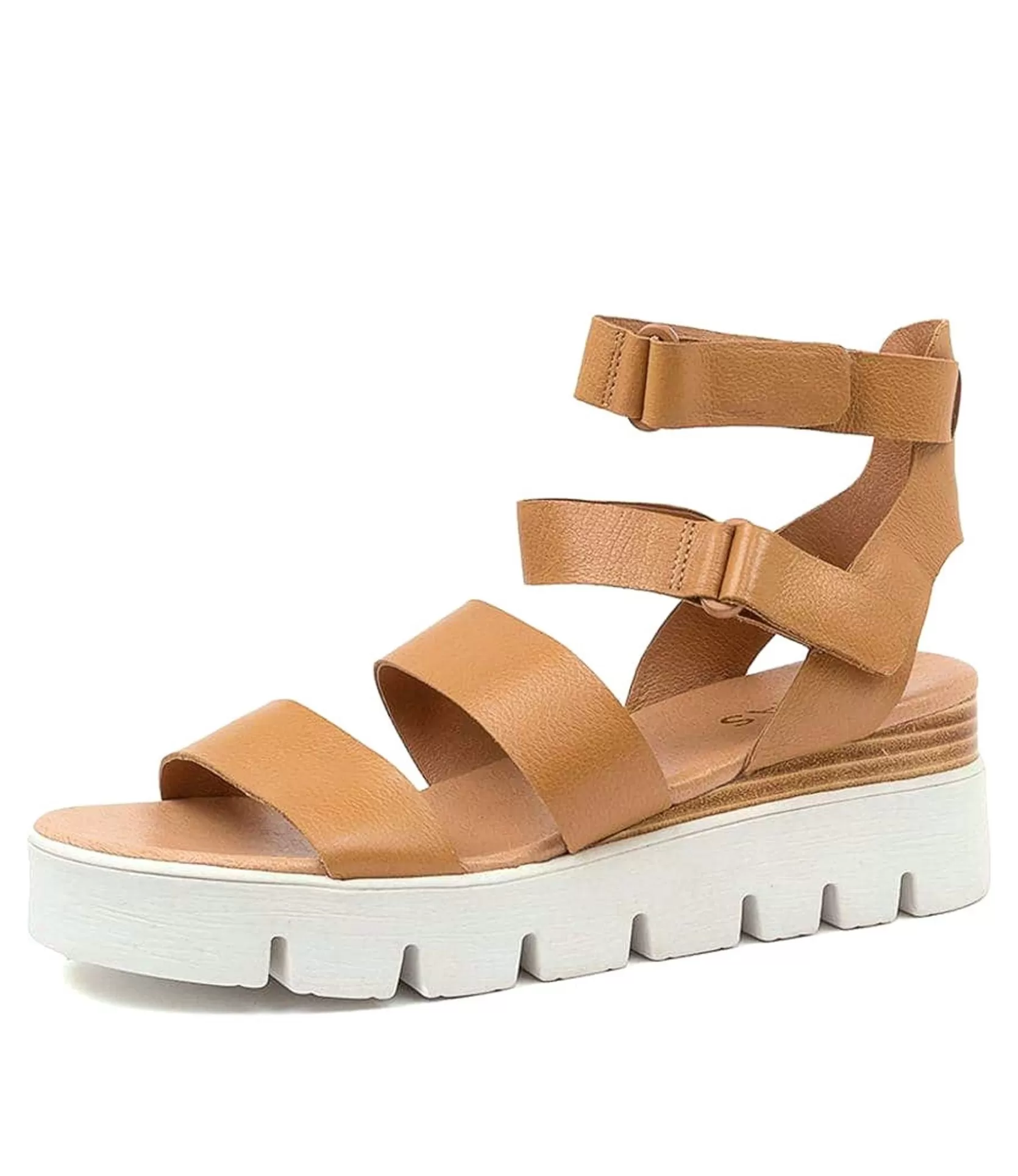 Best Rea Dk Tan Leather Women Sandals
