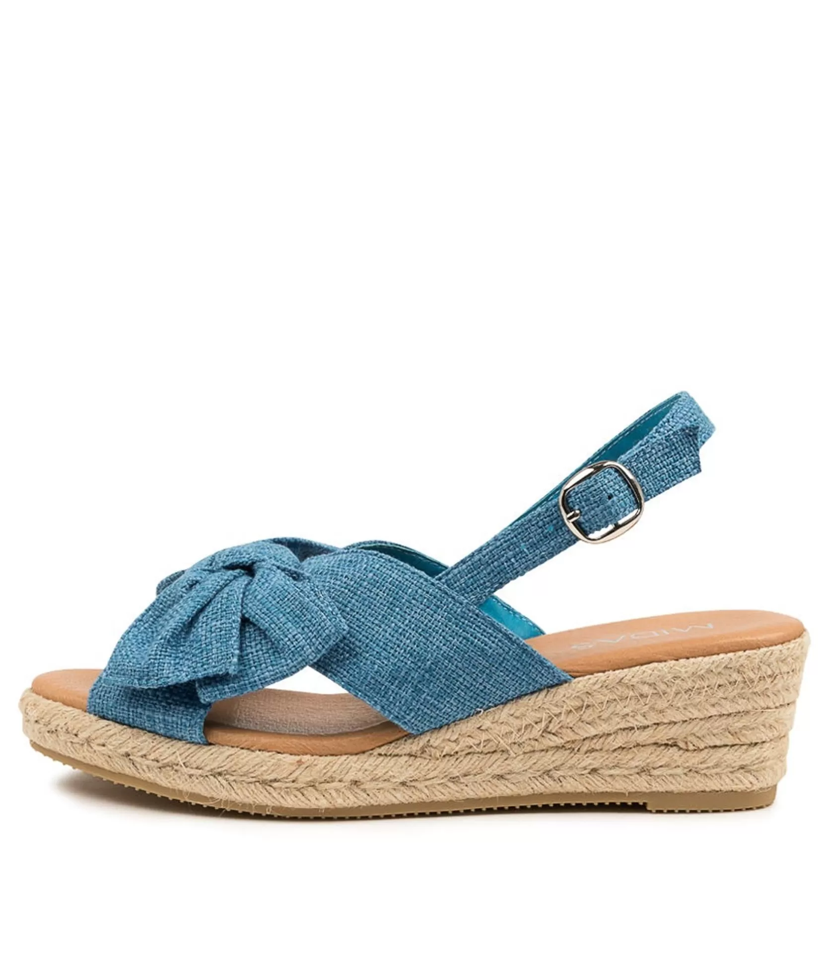 Cheap Santra Denim Fabric Women Wedges