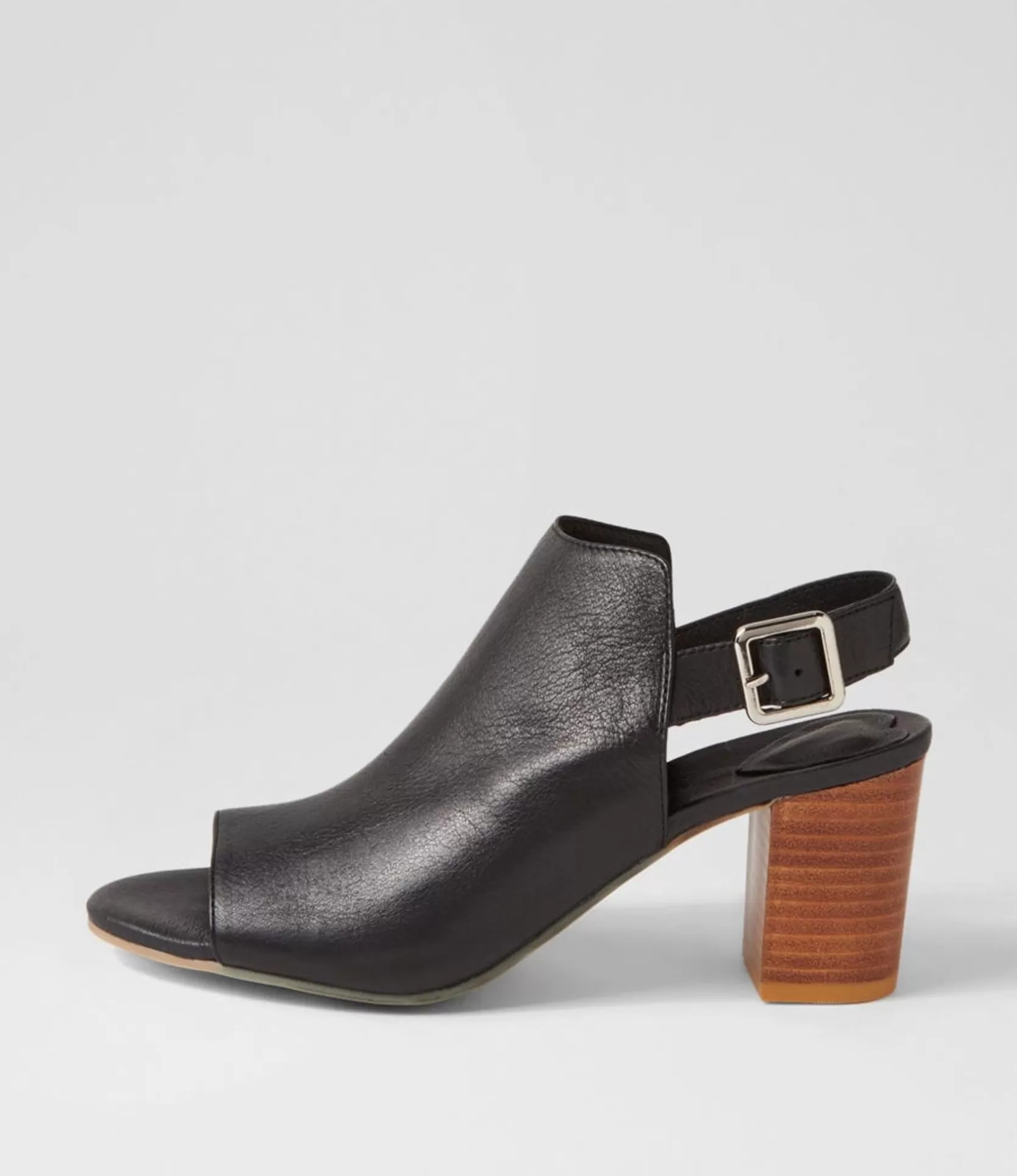 Best Sale Sarena Black Natural Leather Sandals Women Heels