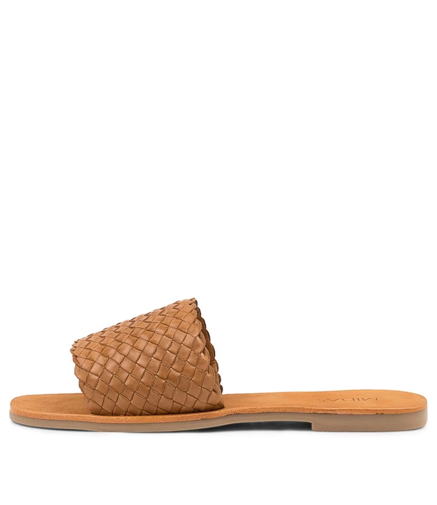 Store Shella Tan Leather Women Flats