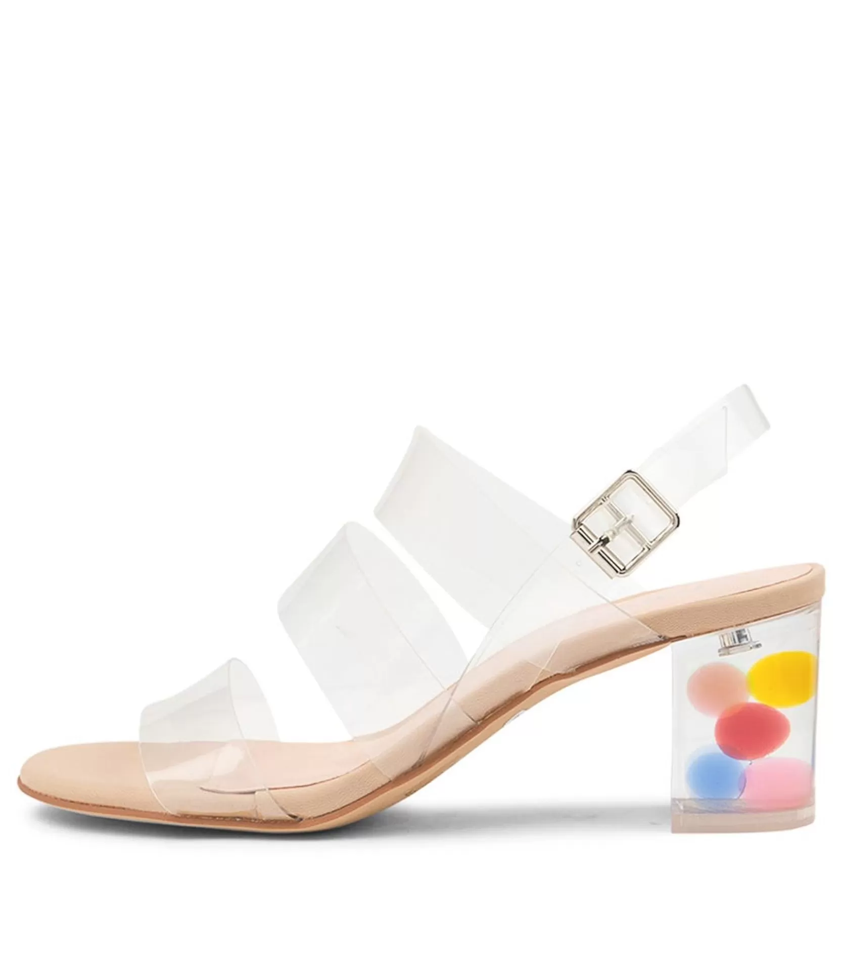 Cheap Skittles Clear-Bubble Women Sandals