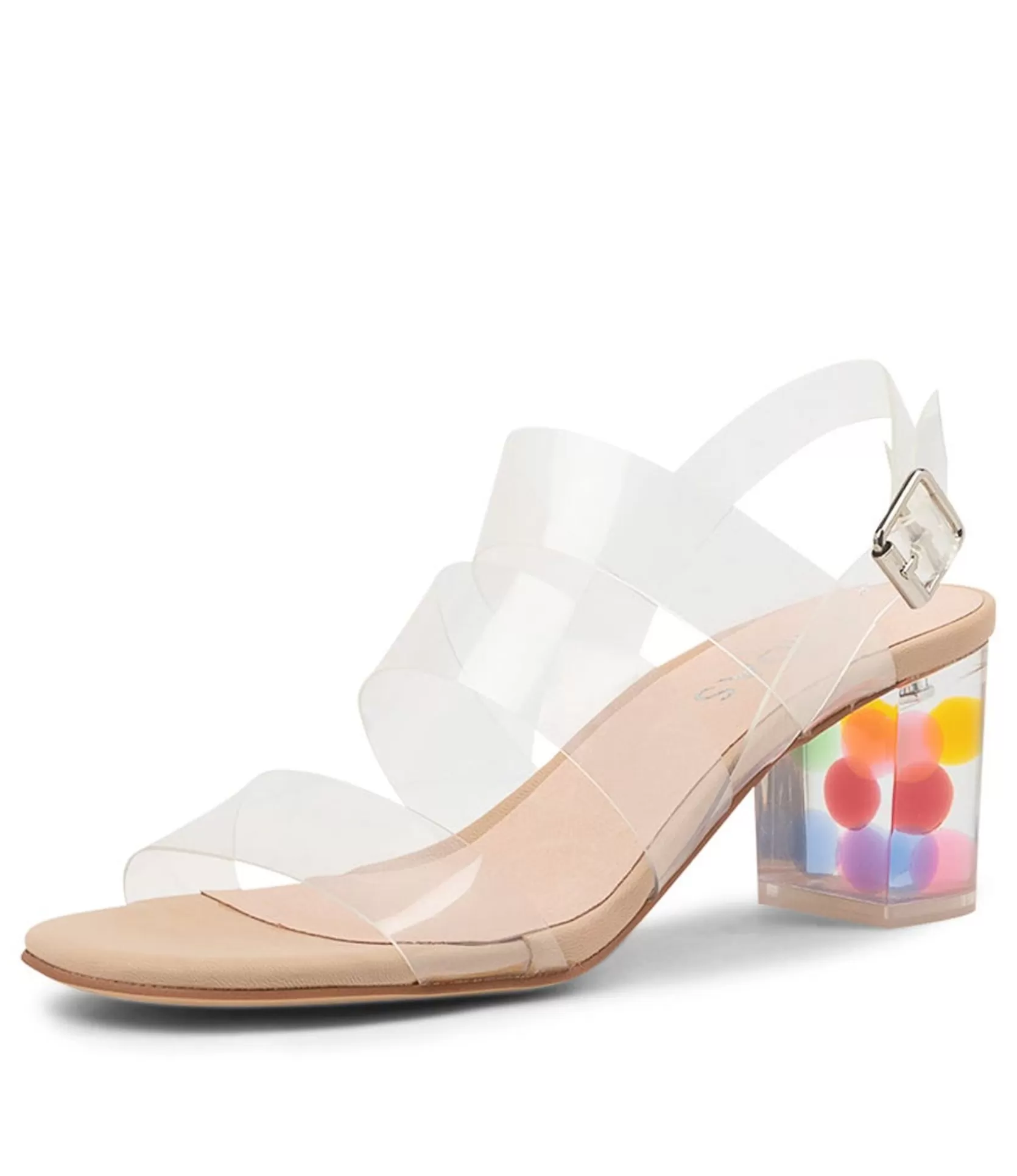 Cheap Skittles Clear-Bubble Women Sandals