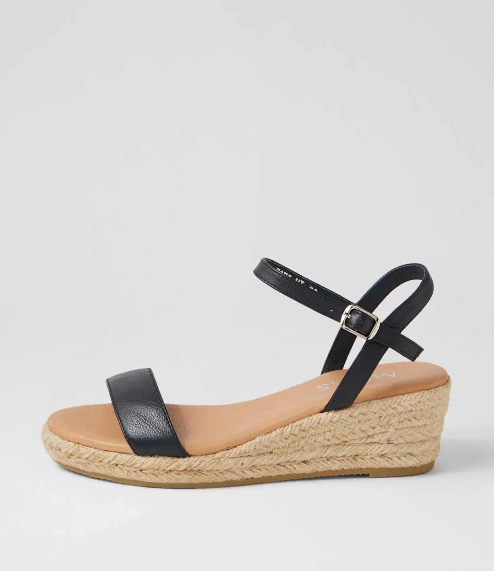 Online Sofi Navy Leather Espadrilles Women Wedges