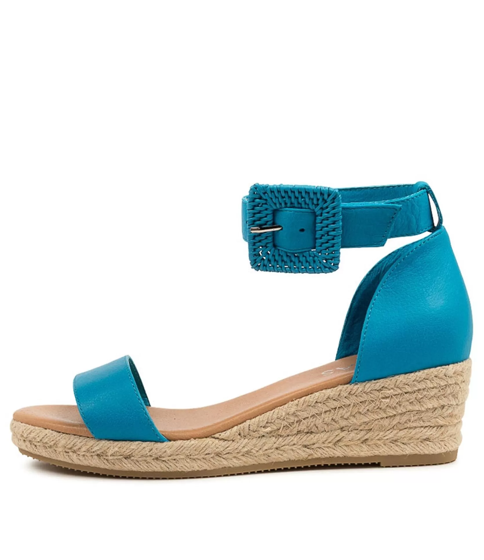 Cheap Sprung Turquoise Leathr Women Espadrilles