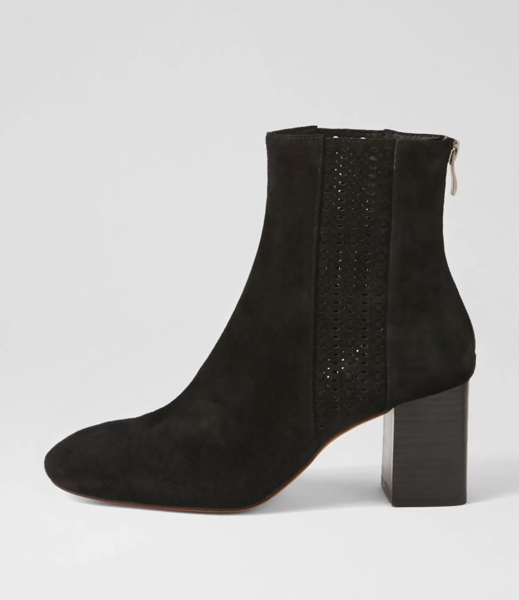Best Sale Stalla Black Suede Ankle Boots Women Ankle Boots