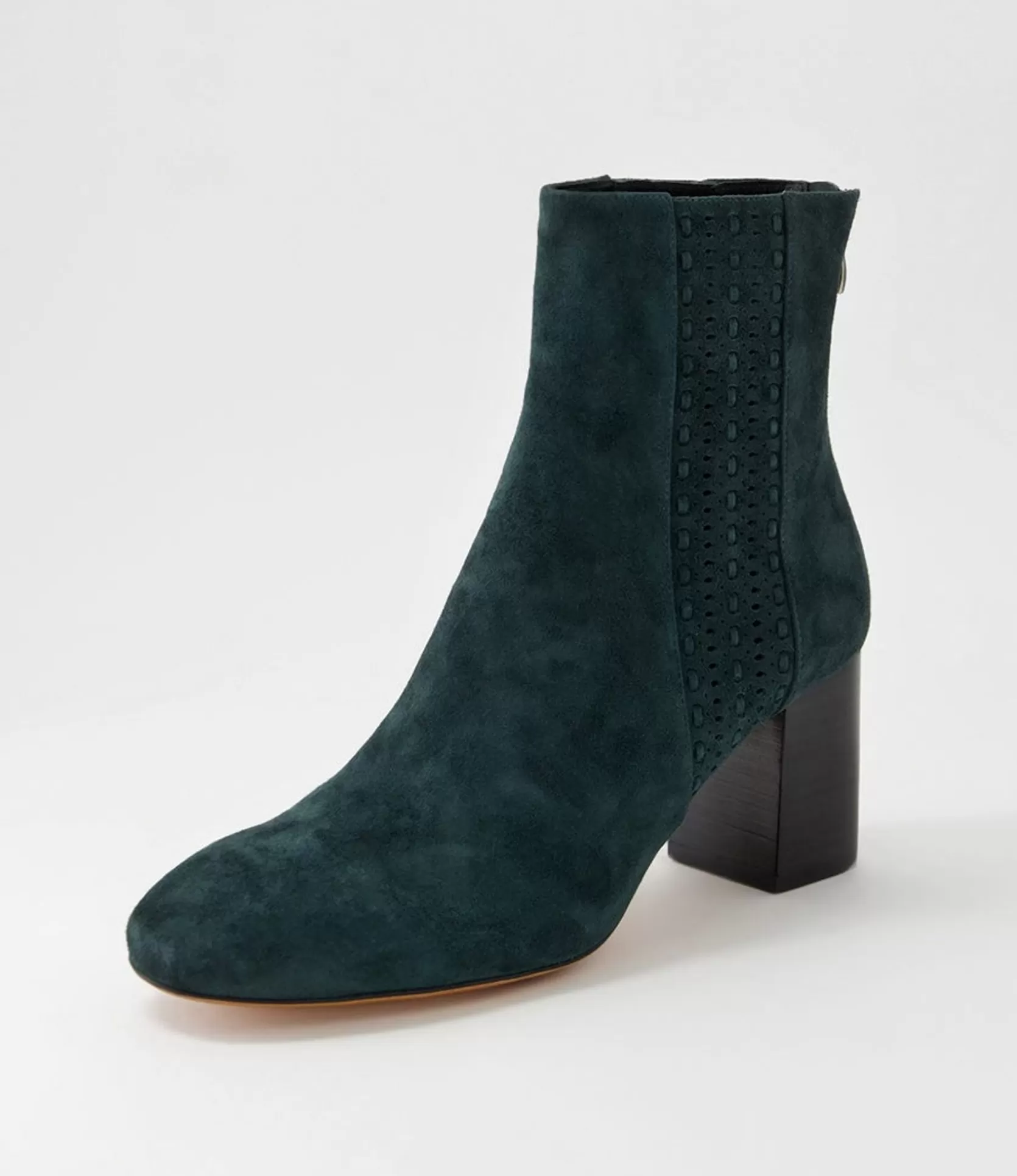 Flash Sale Stalla Deep Green Suede Ankle Boots Women Boots
