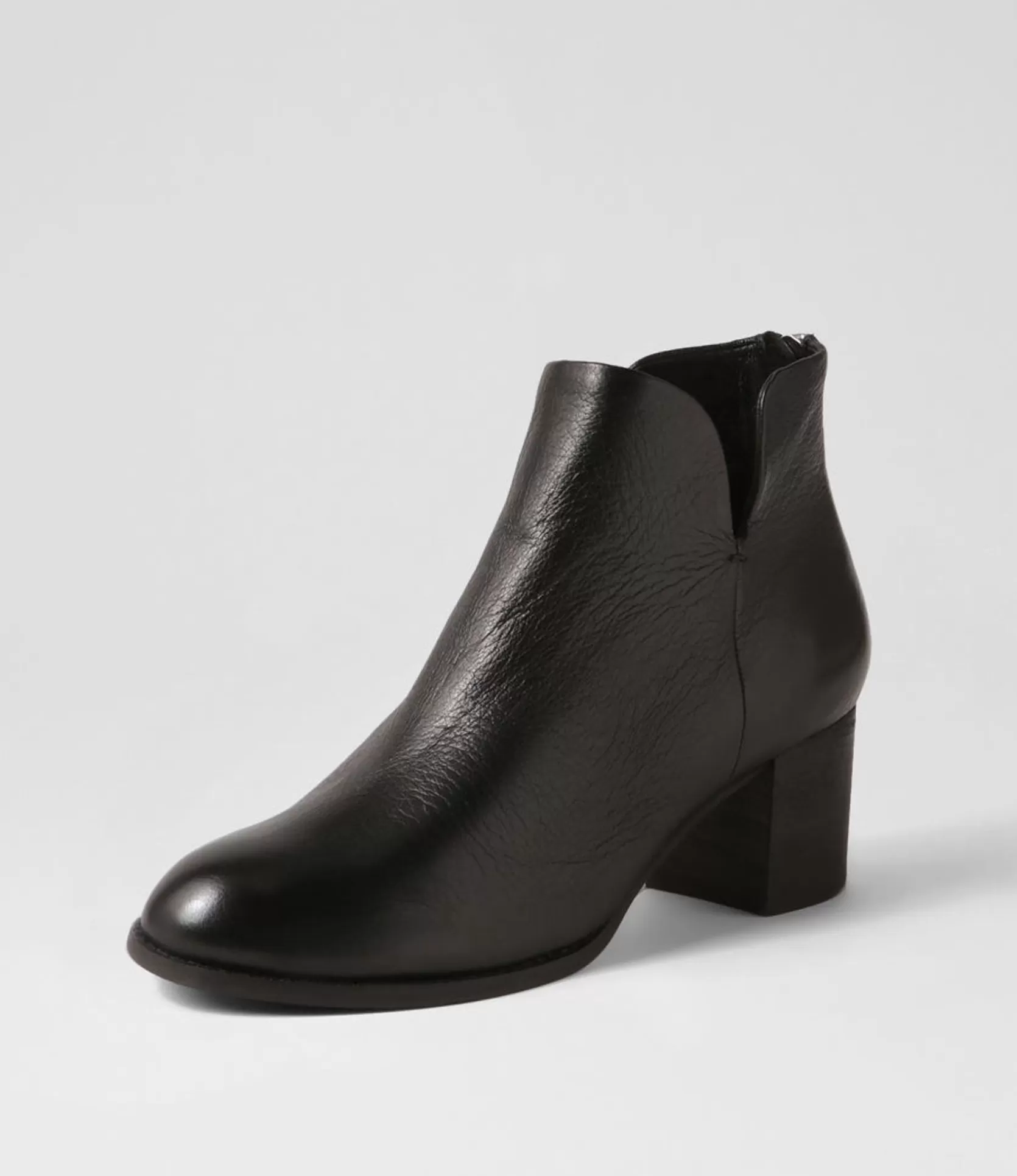 Best Sutton Black Leather Ankle Boots Women Ankle Boots