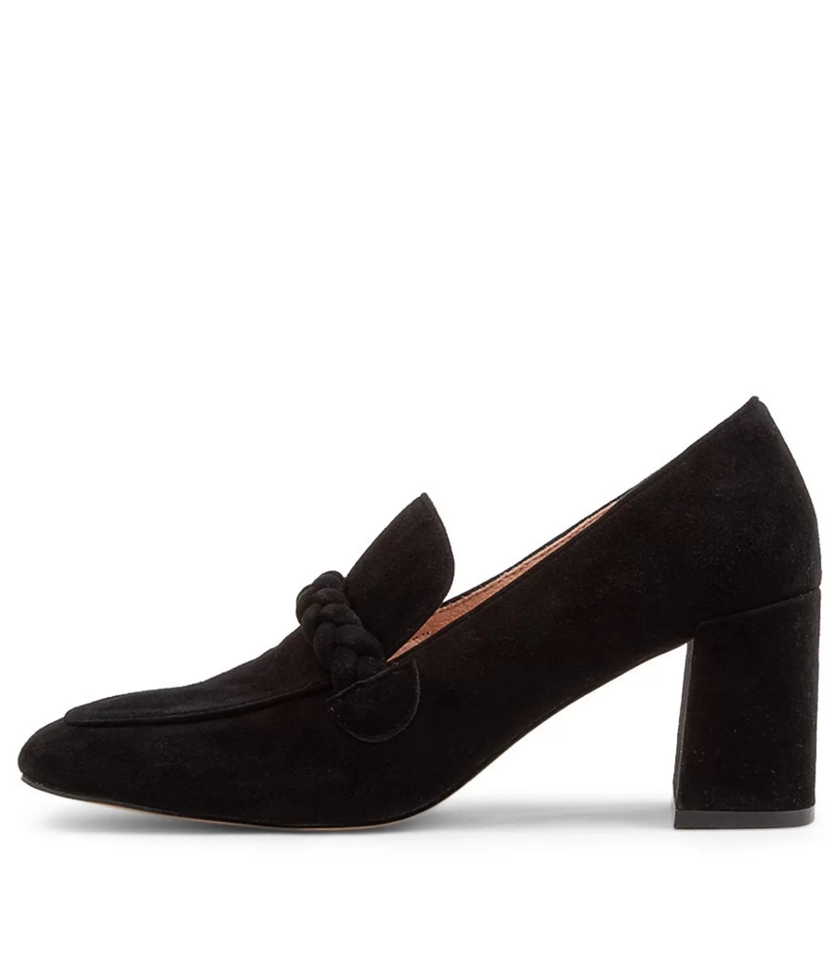 Discount Tarni Black Suede Heels Women Loafers