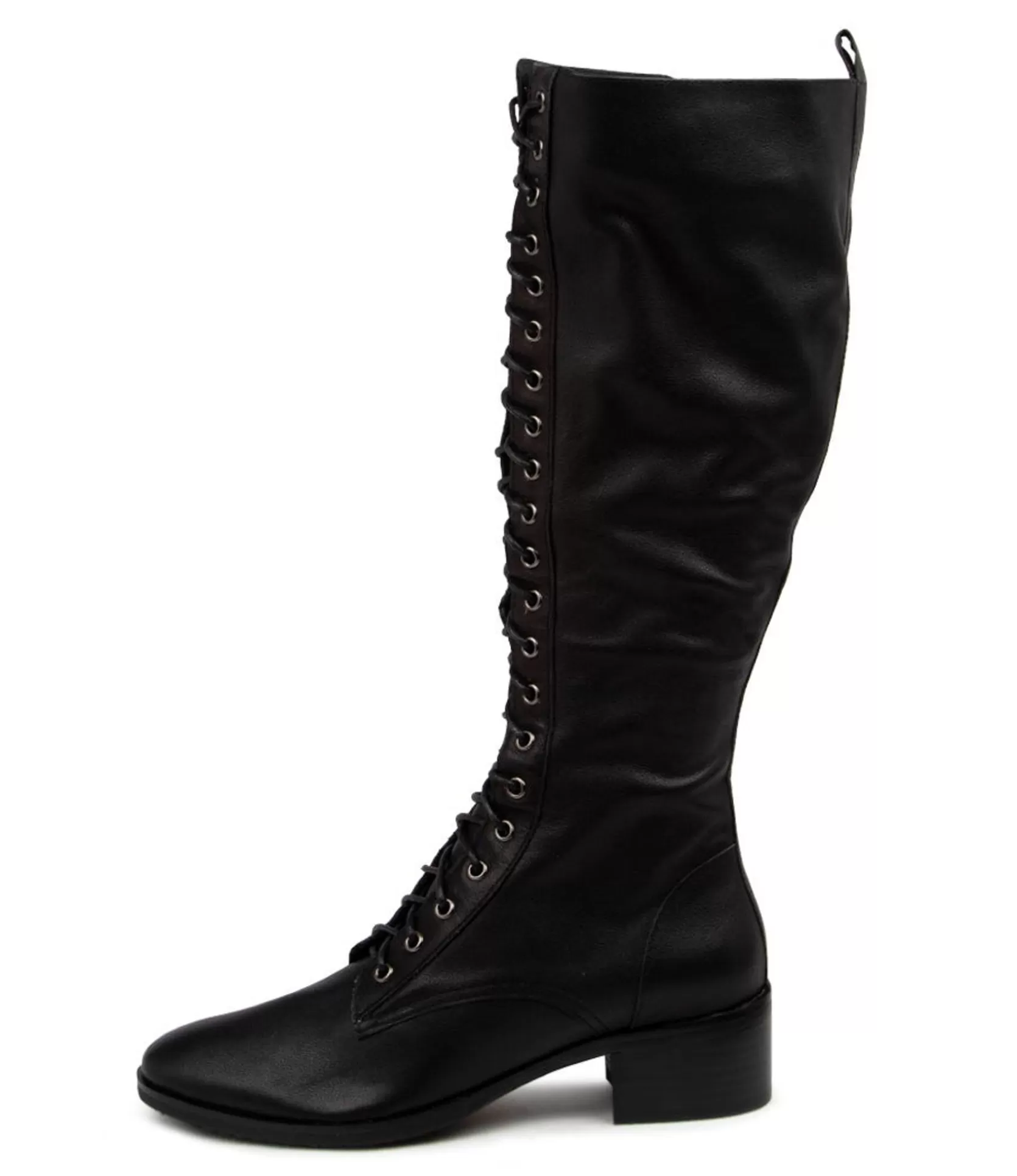 Online Tatum Black Leather Women Boots