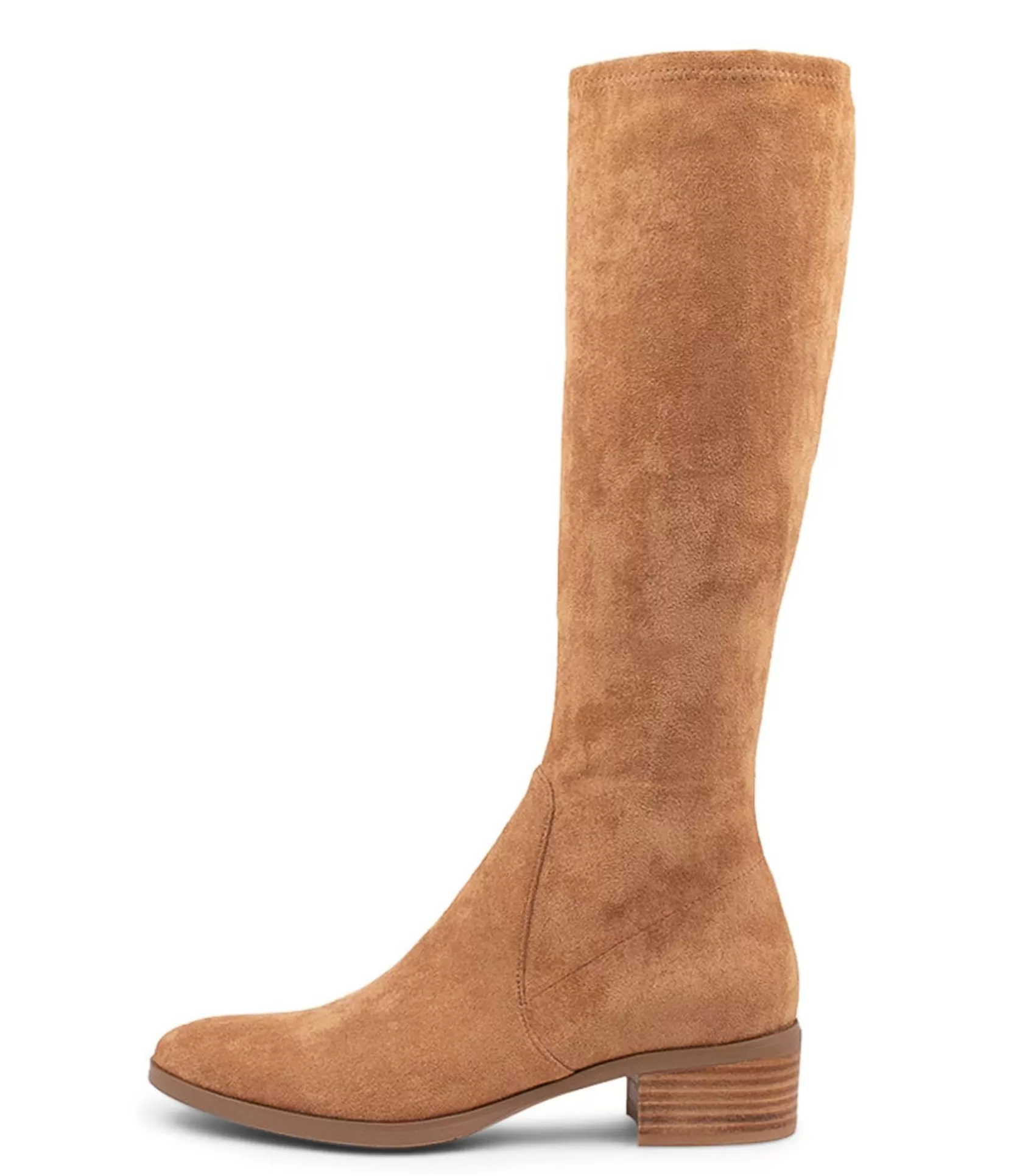 Outlet Tenley Camel Stretch Microsuede Knee High Boots Women Boots