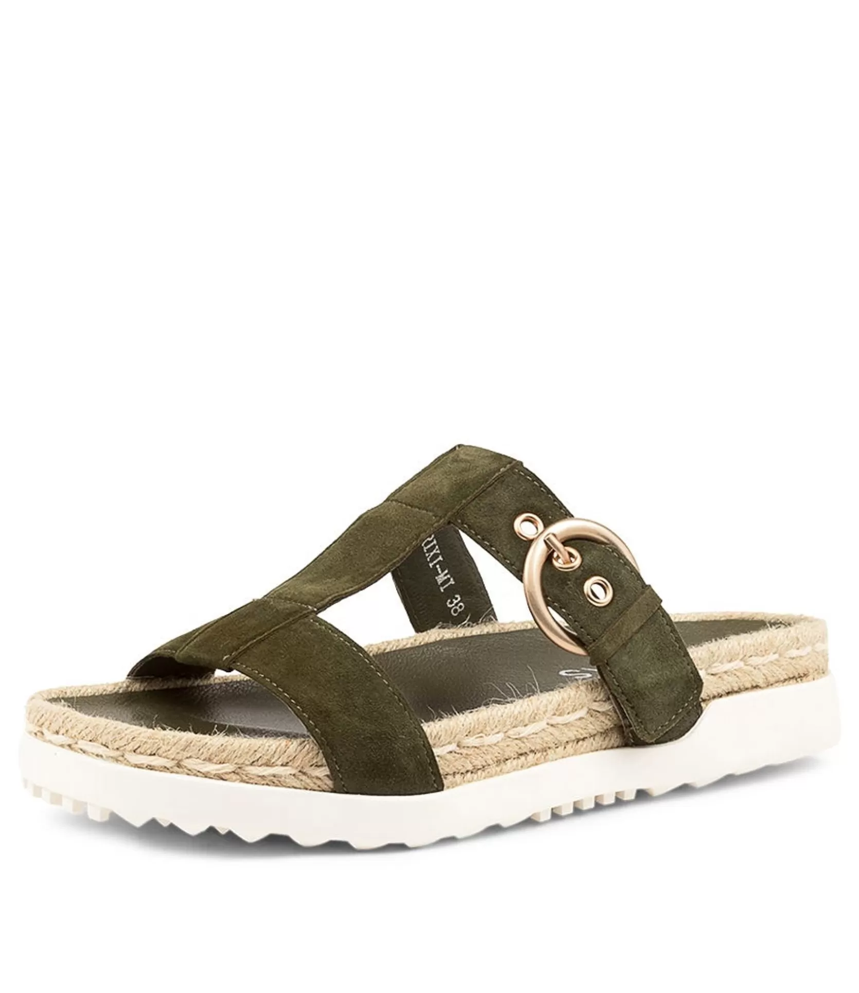 Fashion Trixi Olive Suede Women Sandals