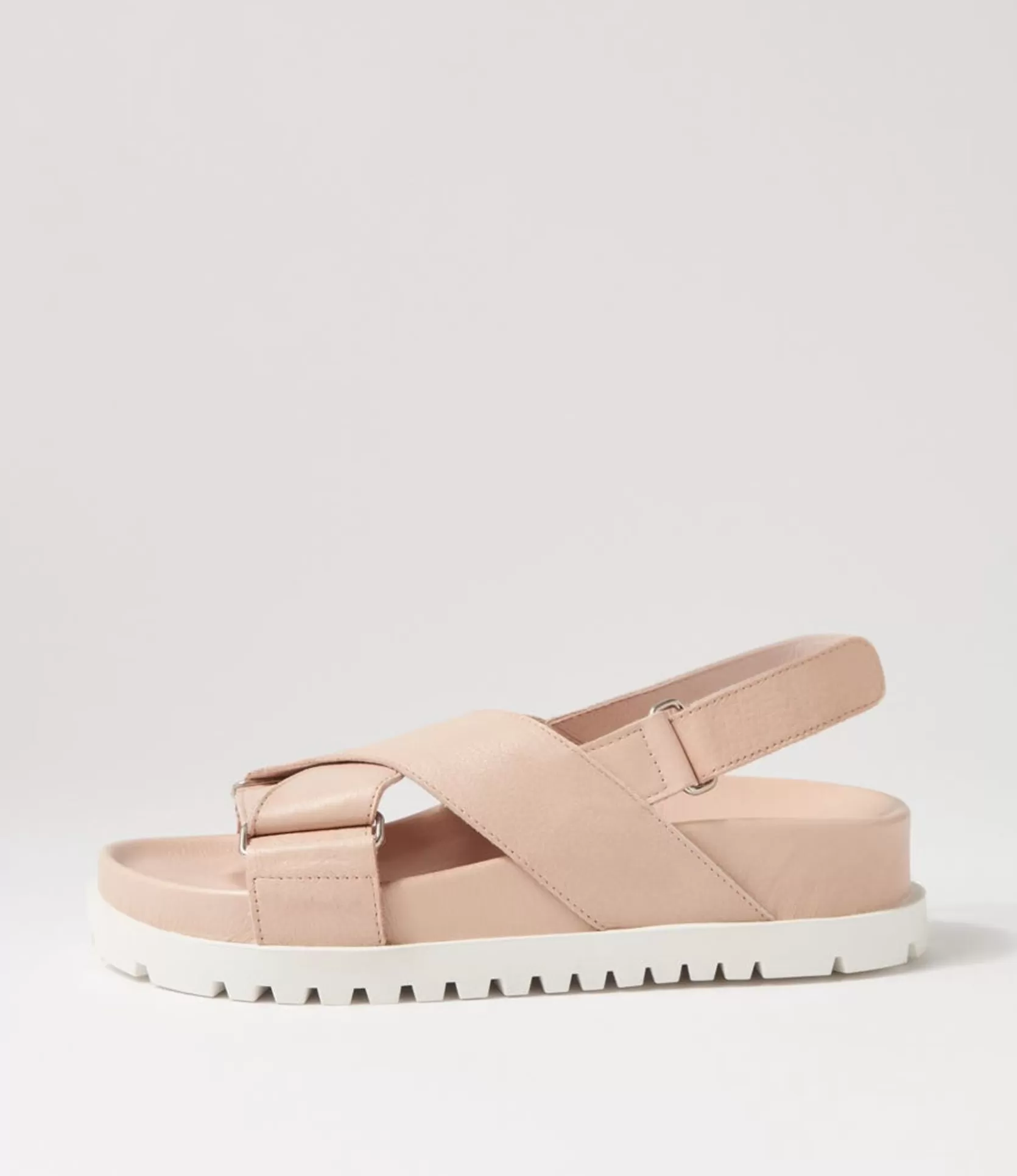 Sale Umar Nude White Leather Sandals Women Sandals