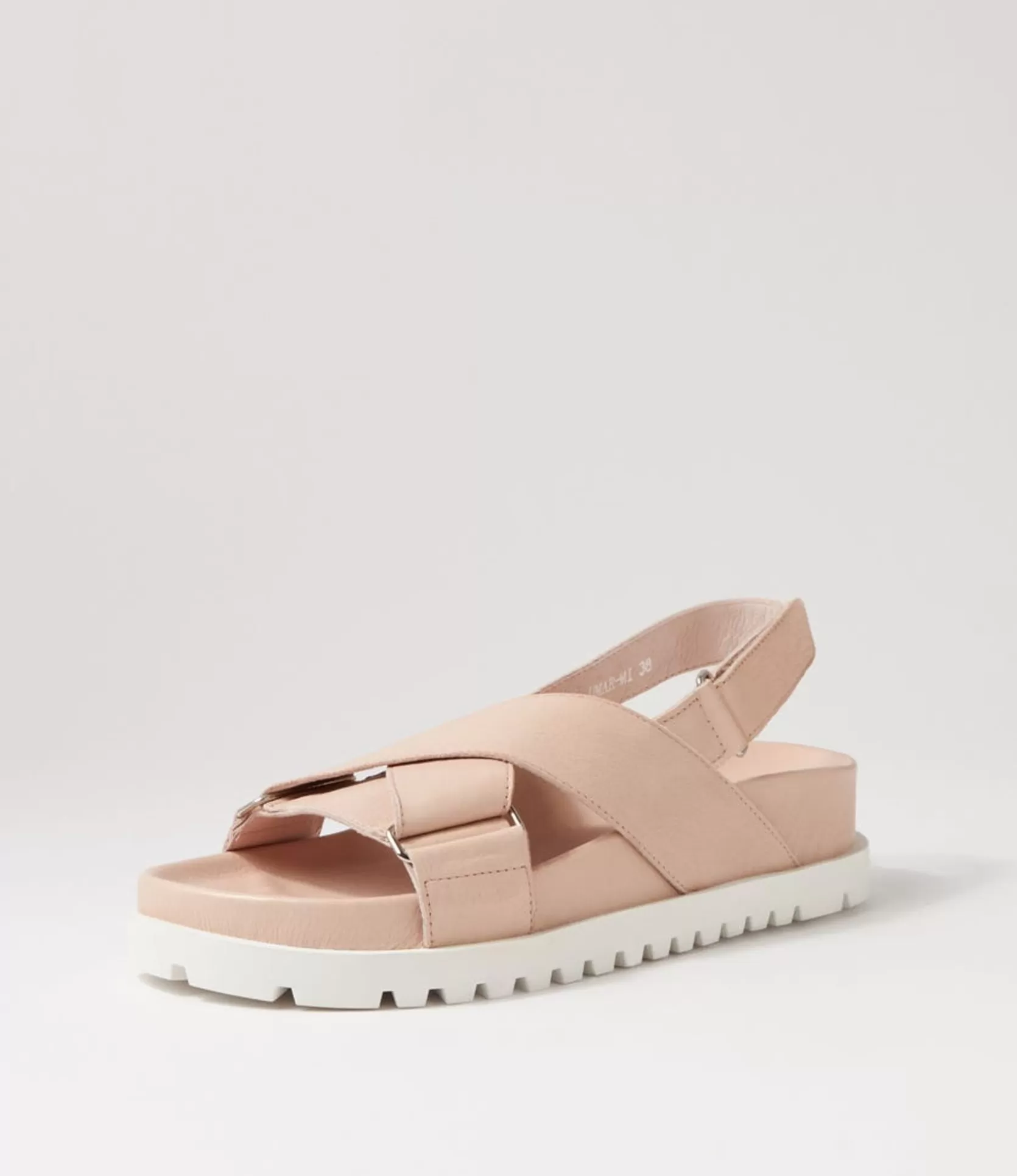Sale Umar Nude White Leather Sandals Women Sandals