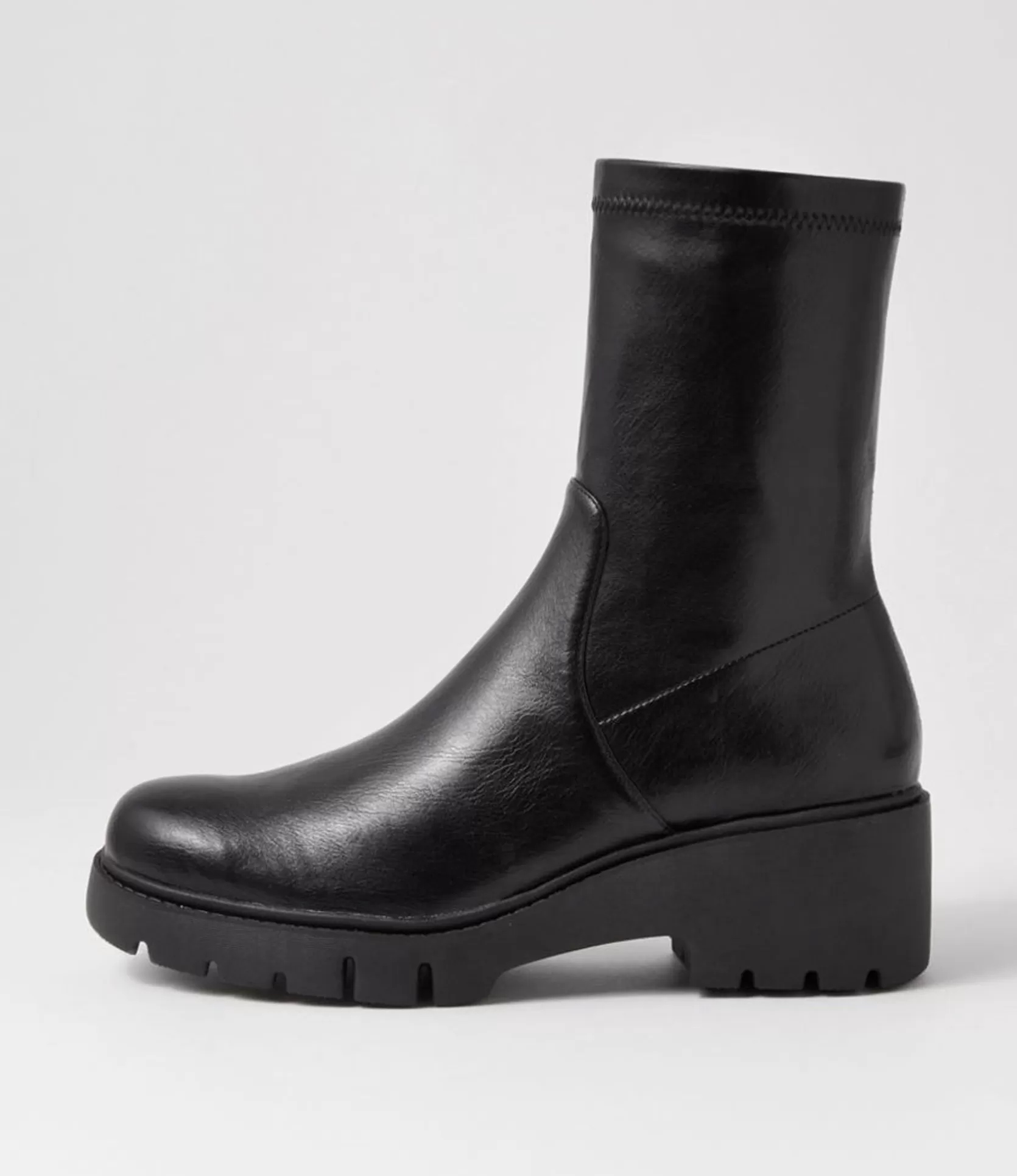 Shop Uner Black Stretch Ankle Boots Women Ankle Boots