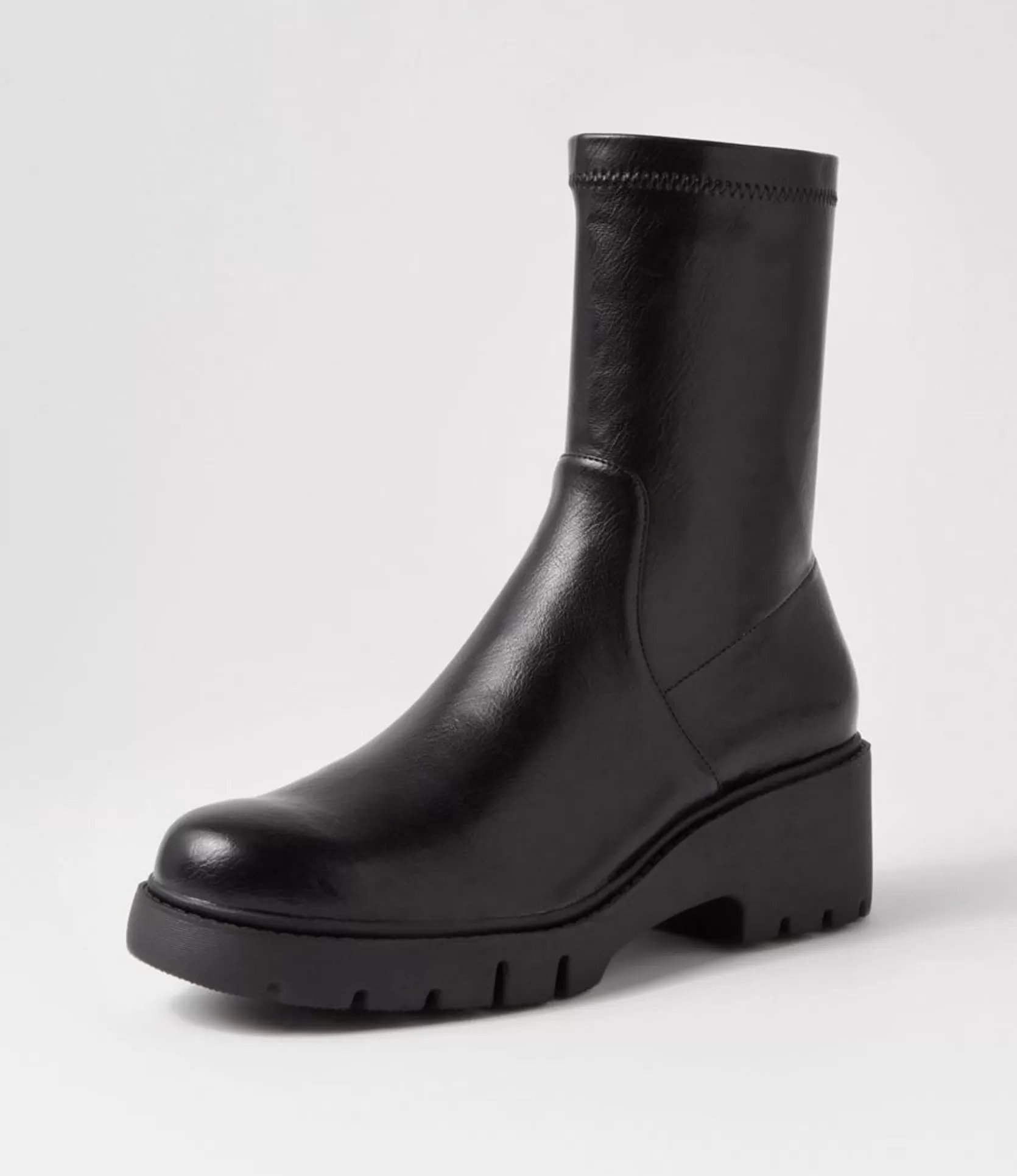 Shop Uner Black Stretch Ankle Boots Women Ankle Boots