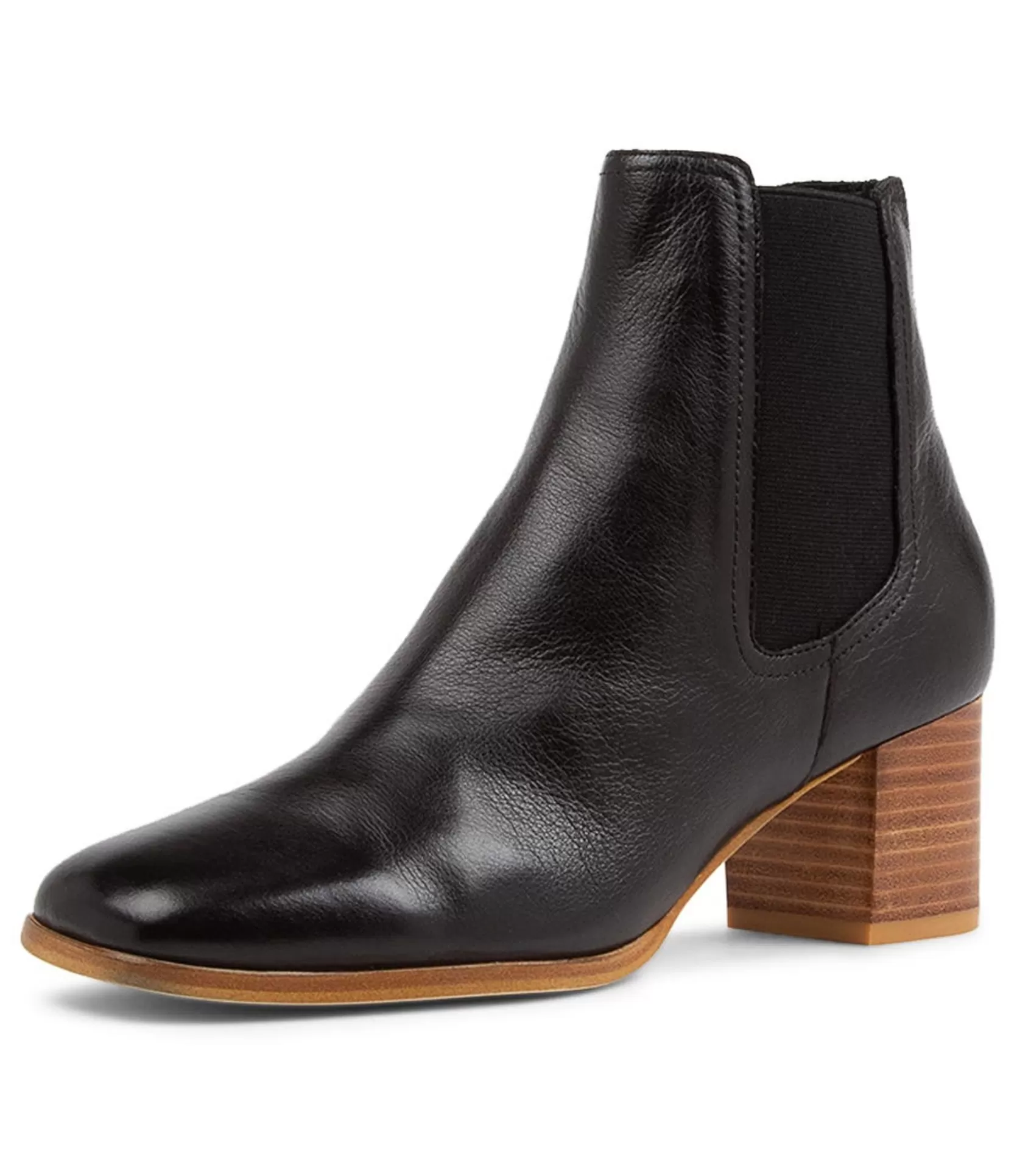 Shop Veena Black Leather Chelsea Boots Nh Women Ankle Boots
