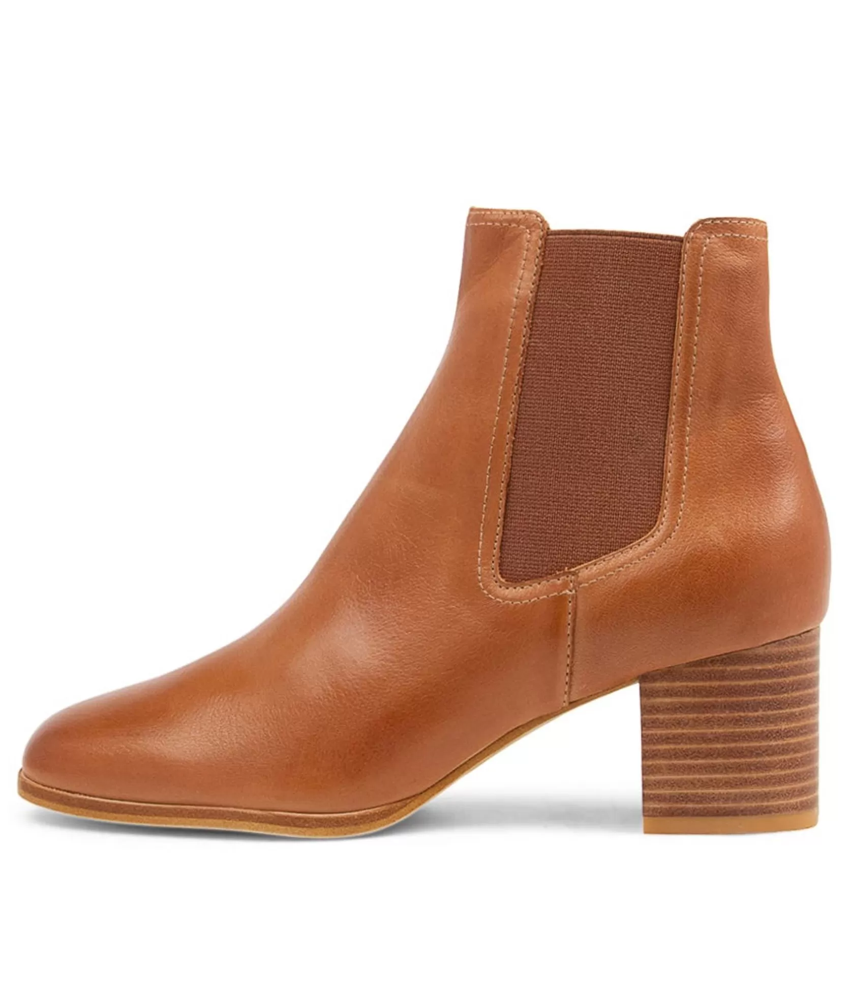 Best Sale Veena Tan Leather Chelsea Boots Women Ankle Boots