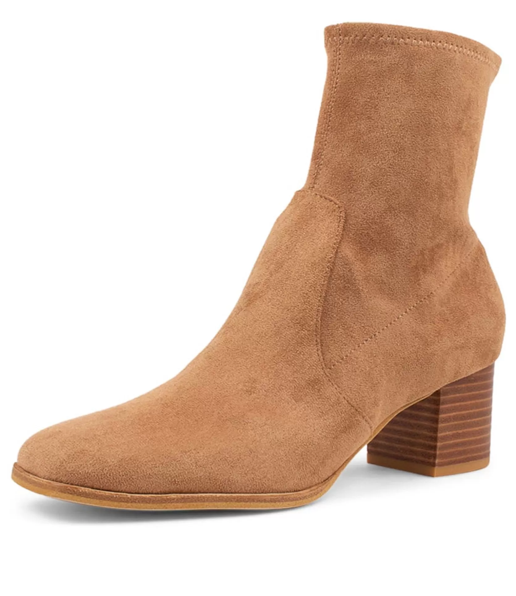 Store Venti Sand Stretch Microsuede Ankle Boots Women Ankle Boots