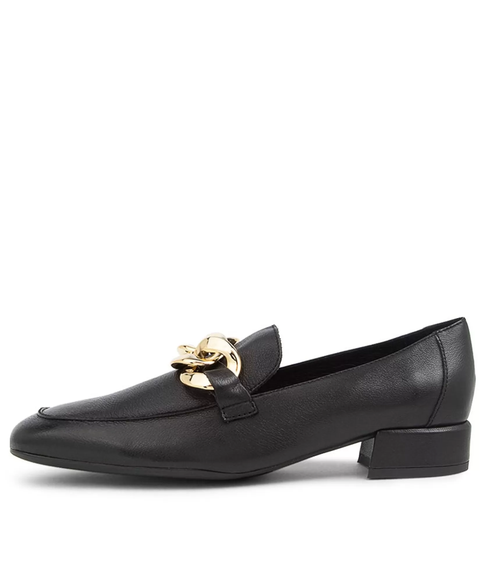 Store Visten Black Leather Loafers Women Loafers