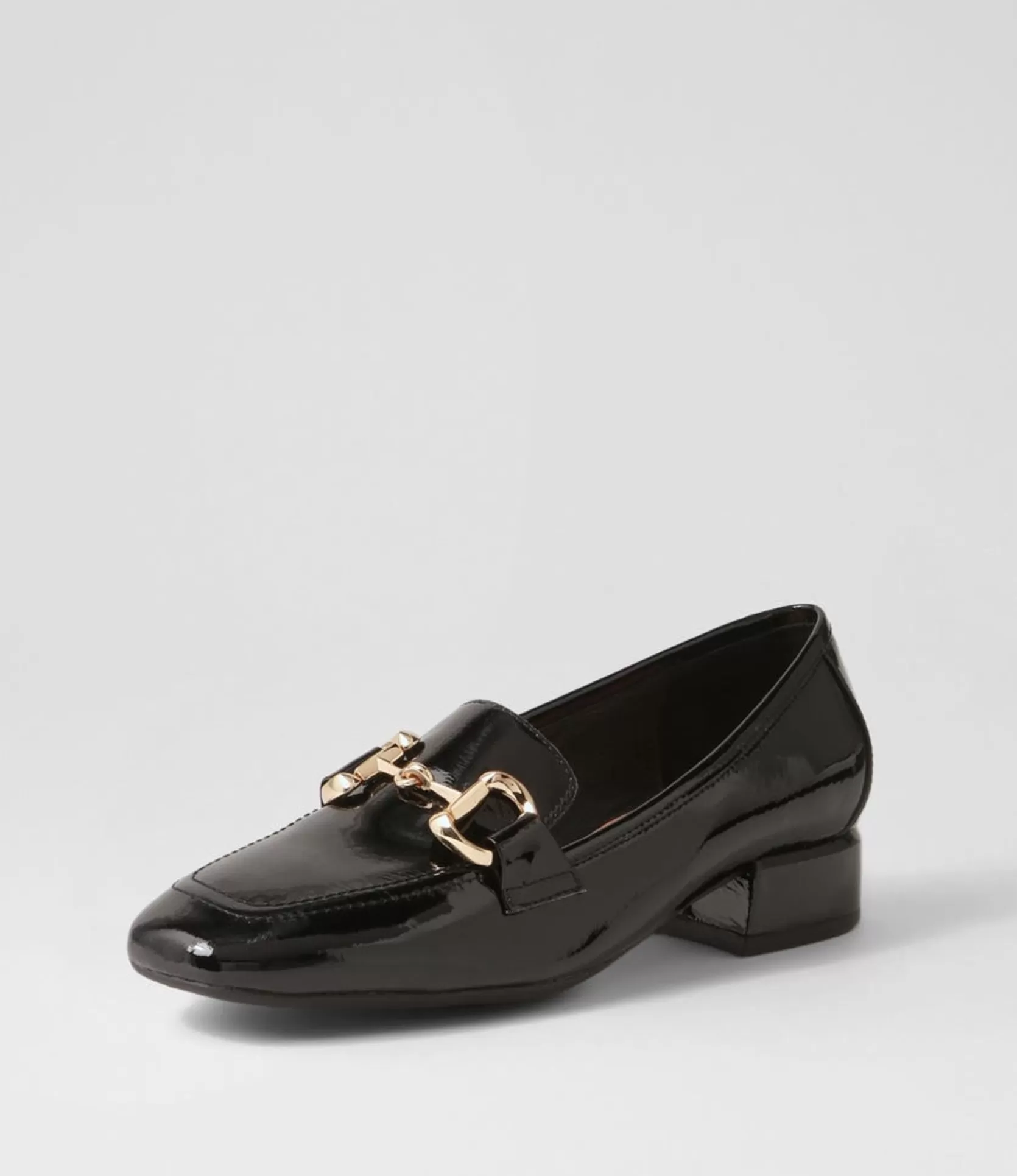 Best Vlad Black Patent Leather Heels Women Loafers